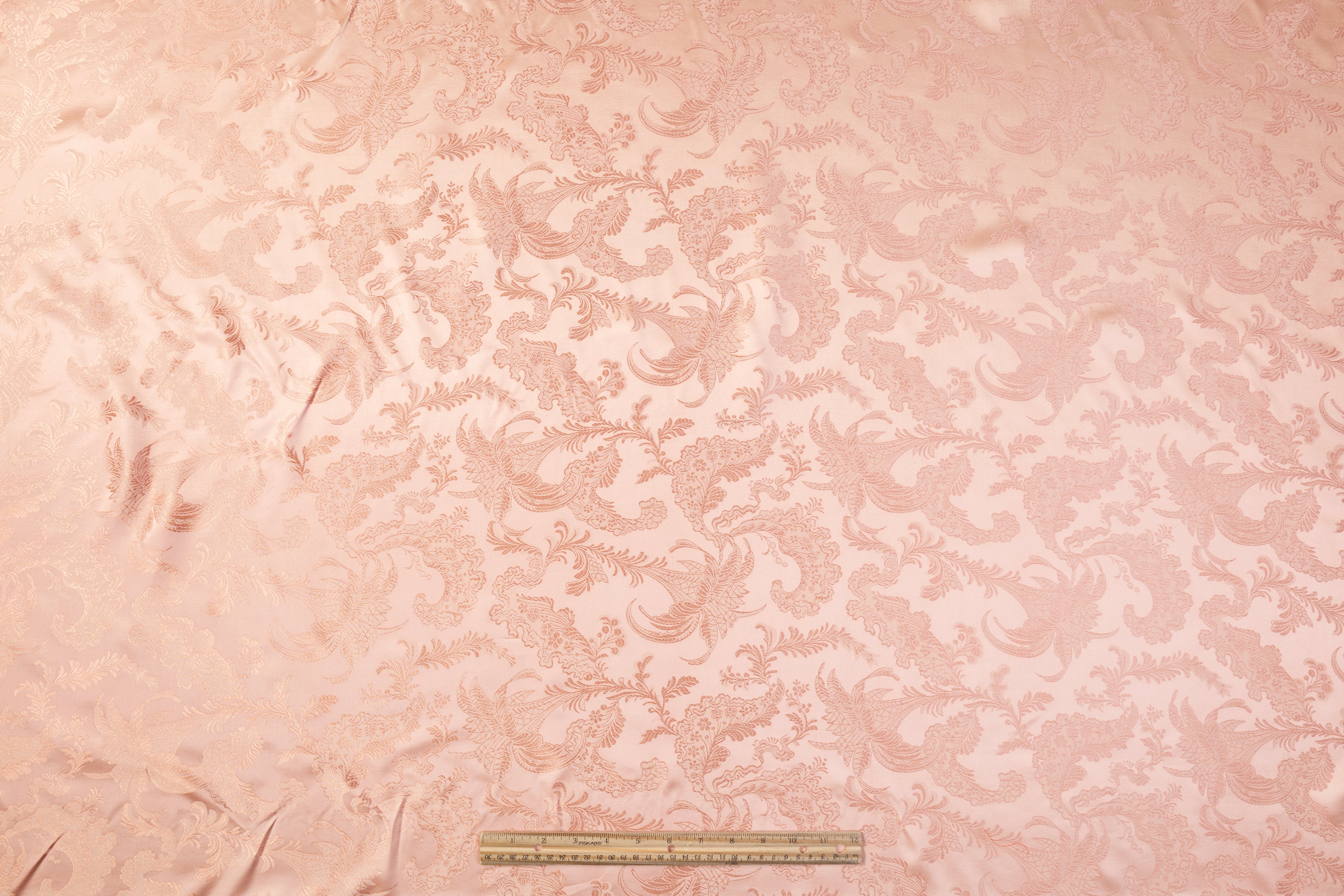 Italian Pure Silk Jacquard - Blush Pink