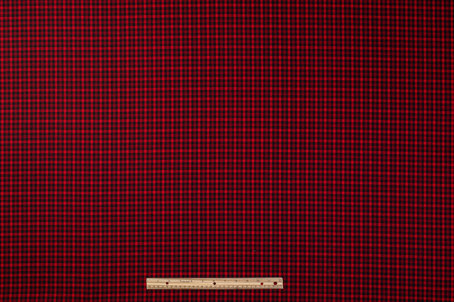 Checked Italian Wool - Red / Black