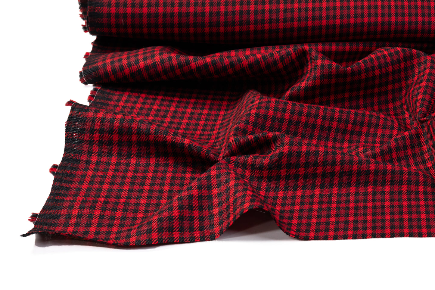 Checked Italian Wool - Red / Black