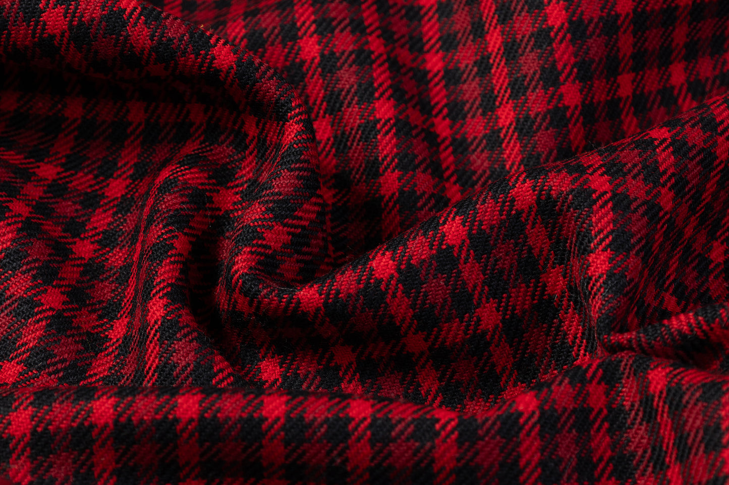 Checked Italian Wool - Red / Black