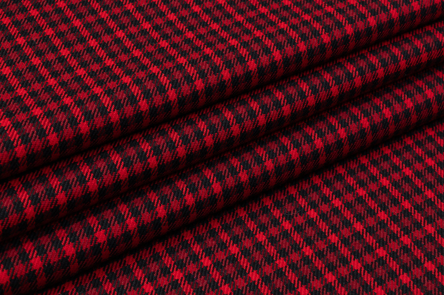 Checked Italian Wool - Red / Black