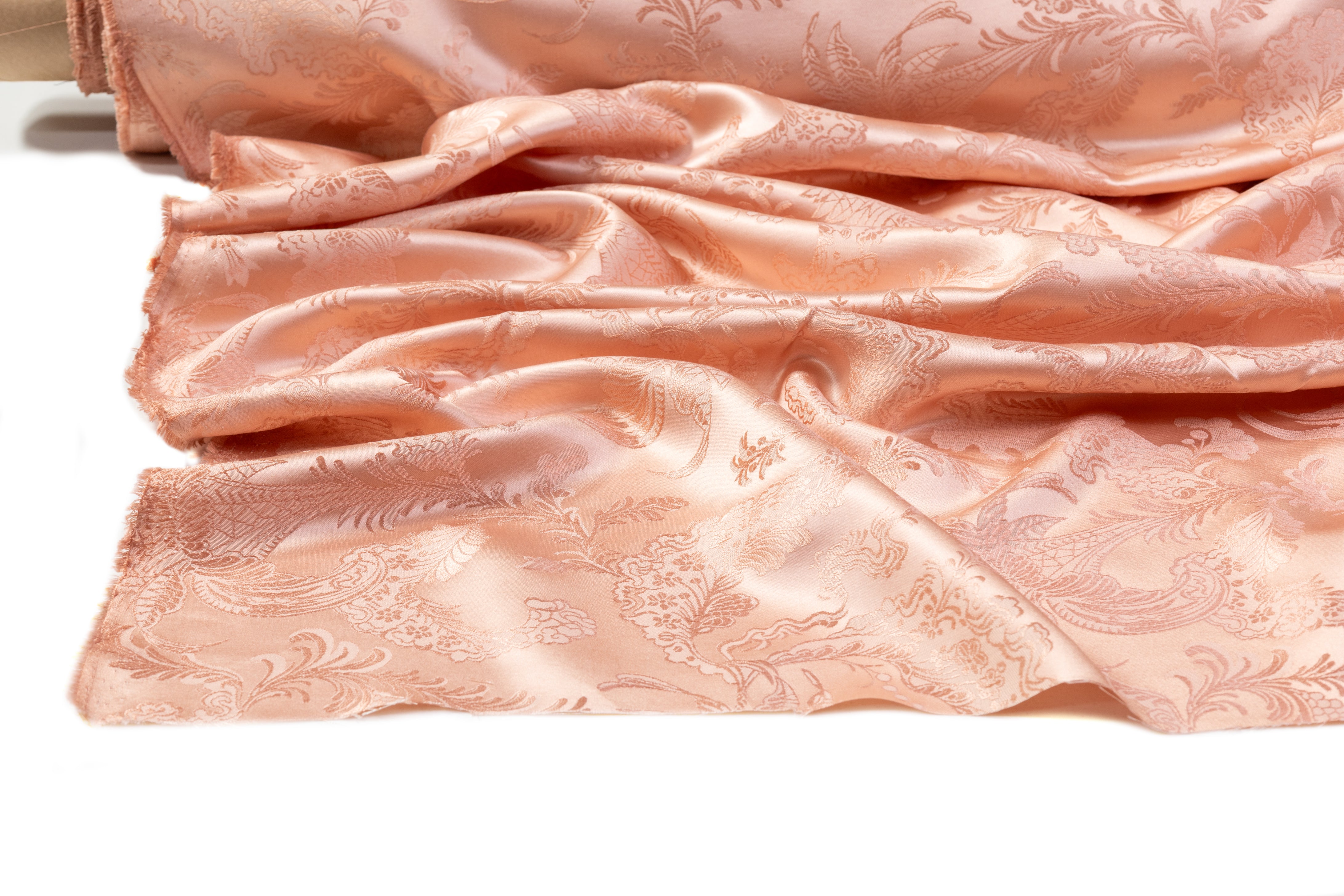 Italian Pure Silk Jacquard - Blush Pink