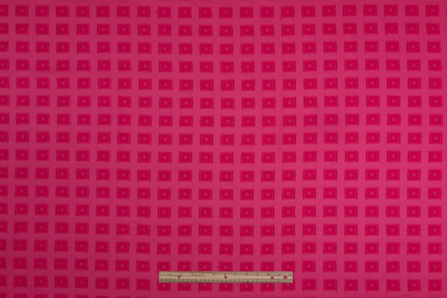 Italian Cotton Viscose Fil Coupé - Magenta