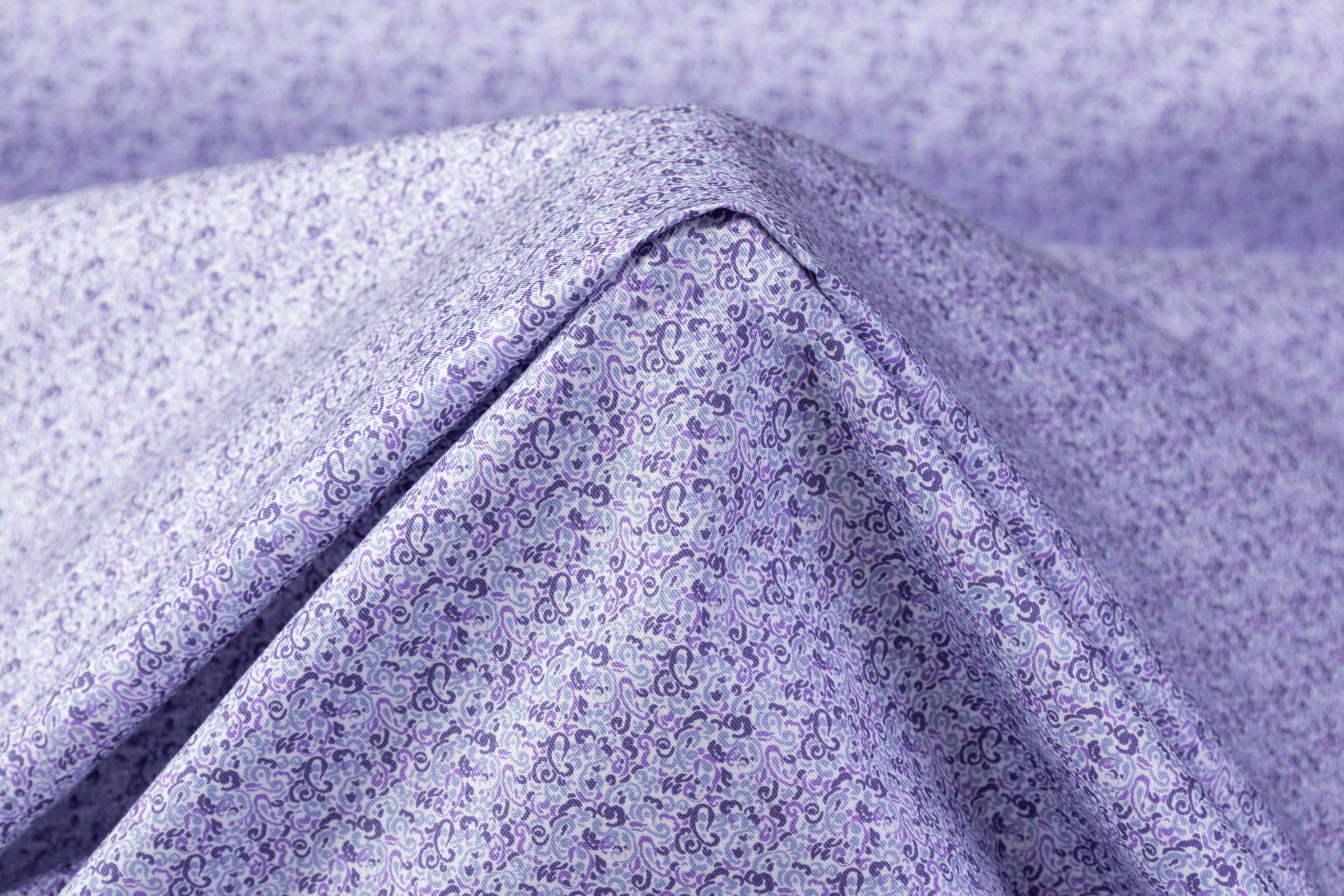 Italian Cotton Shirting - Lavender / Periwinkle