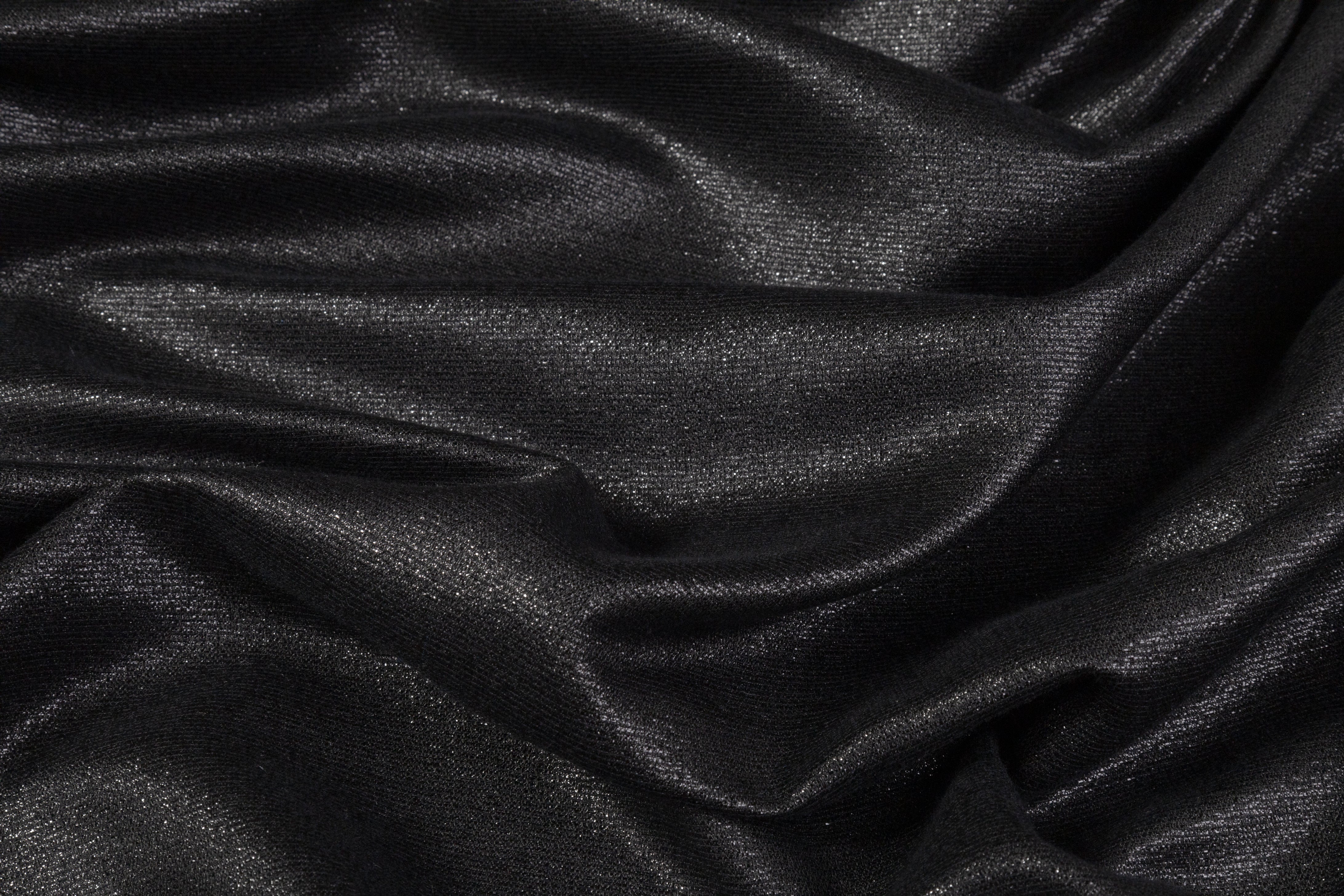 Metallic Brocade - Black