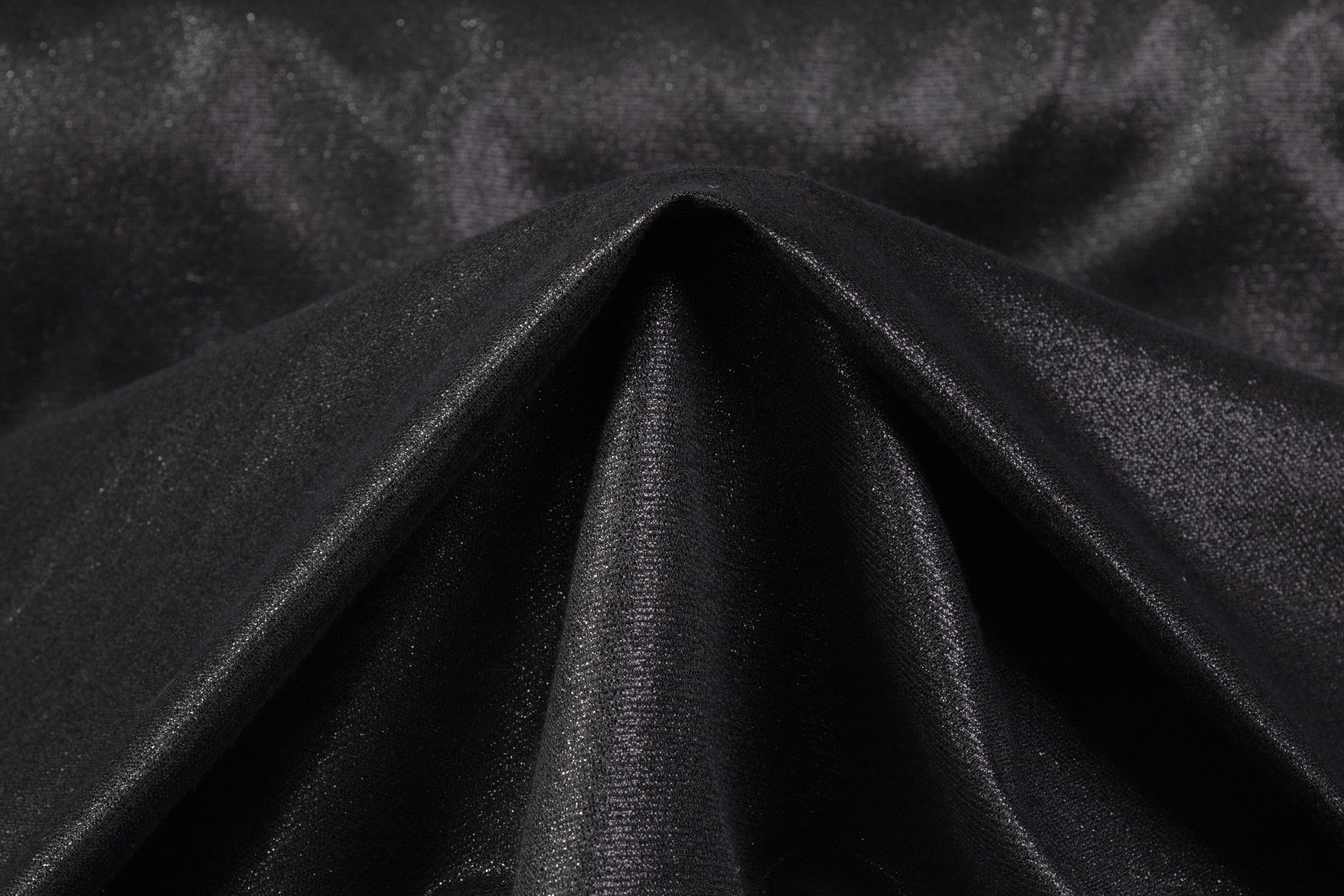 Metallic Brocade - Black