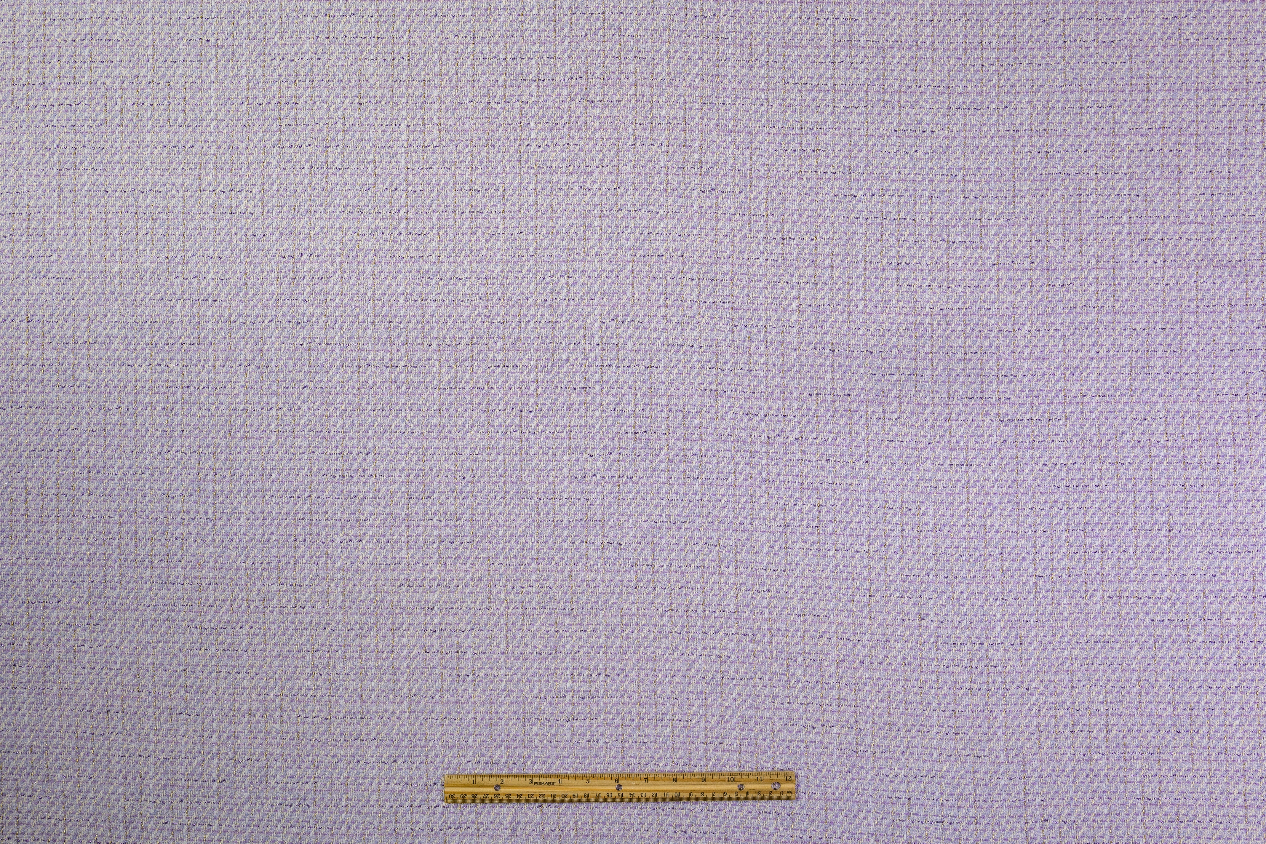 Metallic Cotton Blend Tweed - Lilac