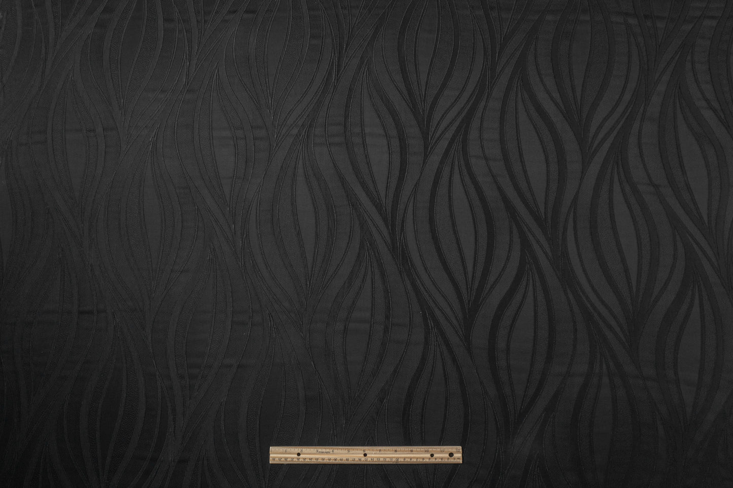 Abstract Viscose Jacquard - Black