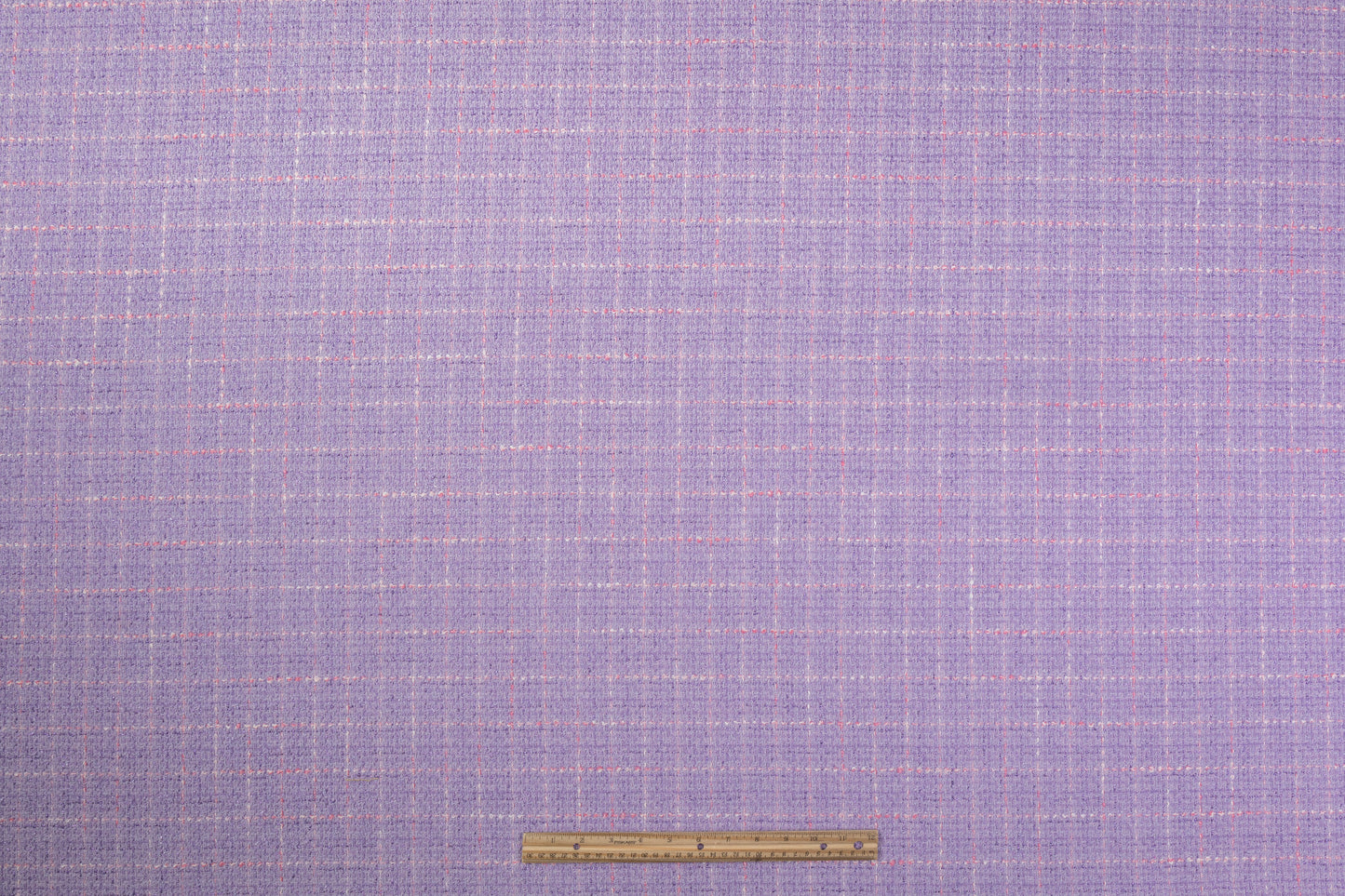 Metallic Cotton Blend Tweed - Lavender