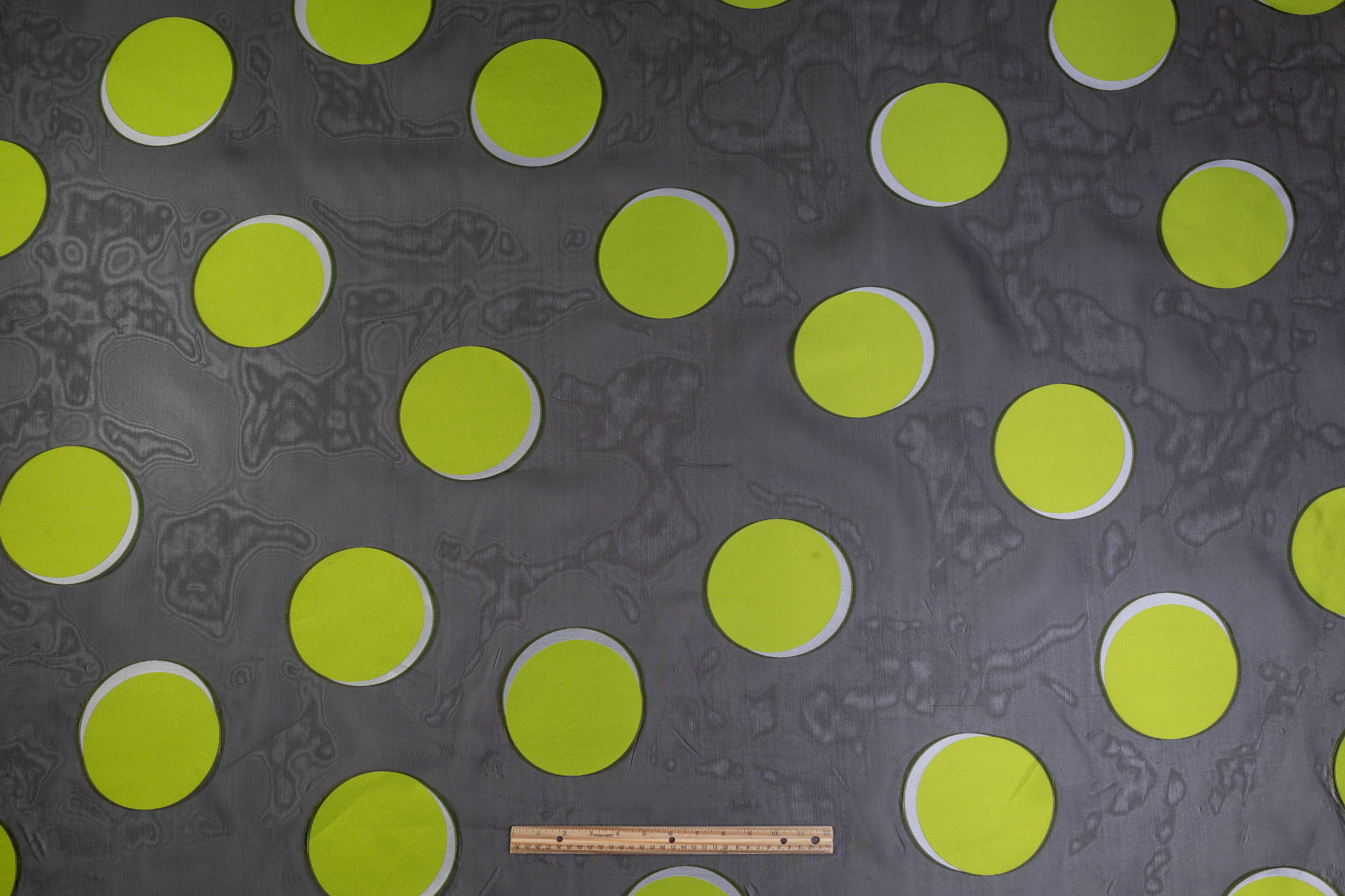 Dotted Silk Organza Fil Coupé - Green / Black