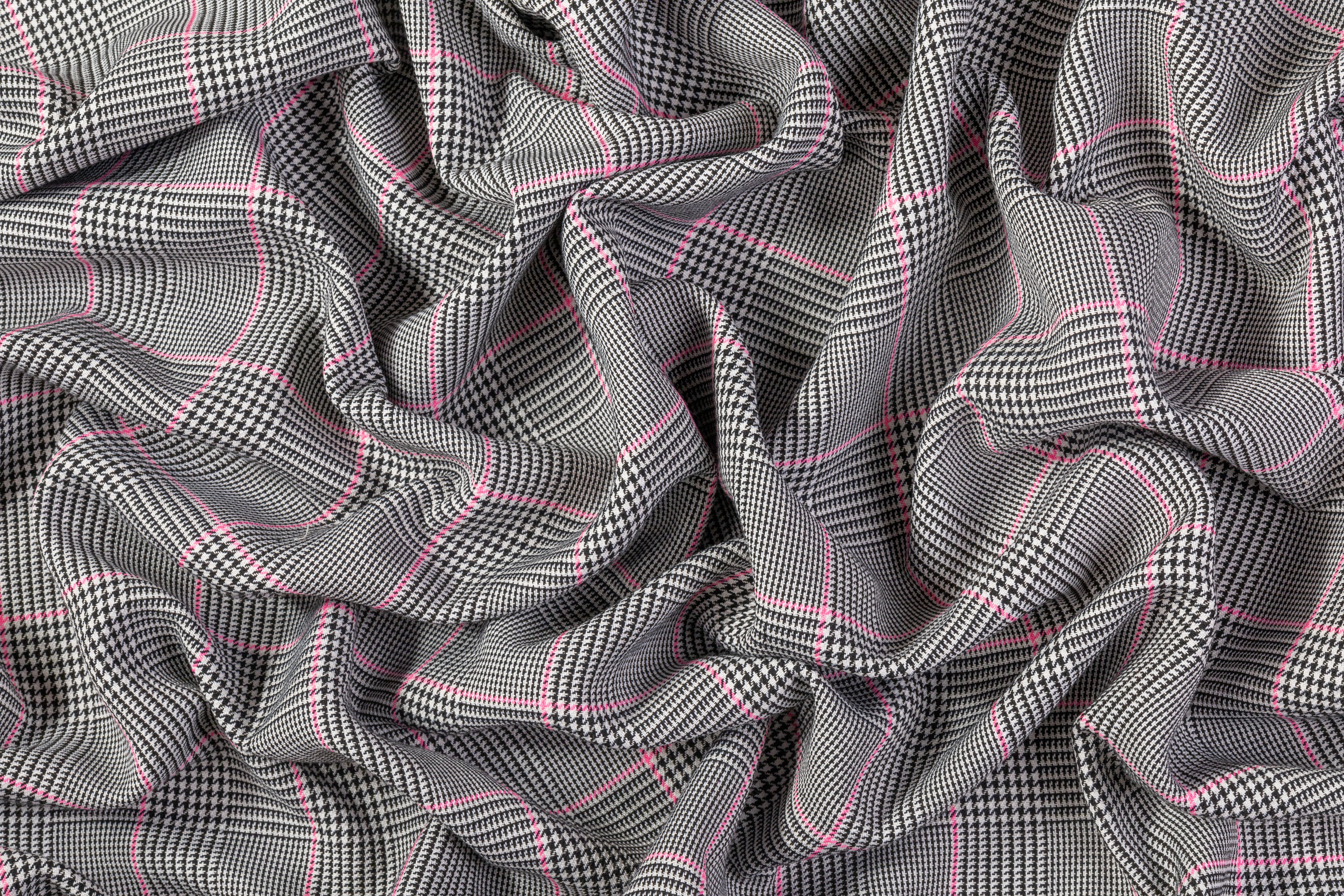 Double Faced Poly Acetate Coating - Black / White / Pink