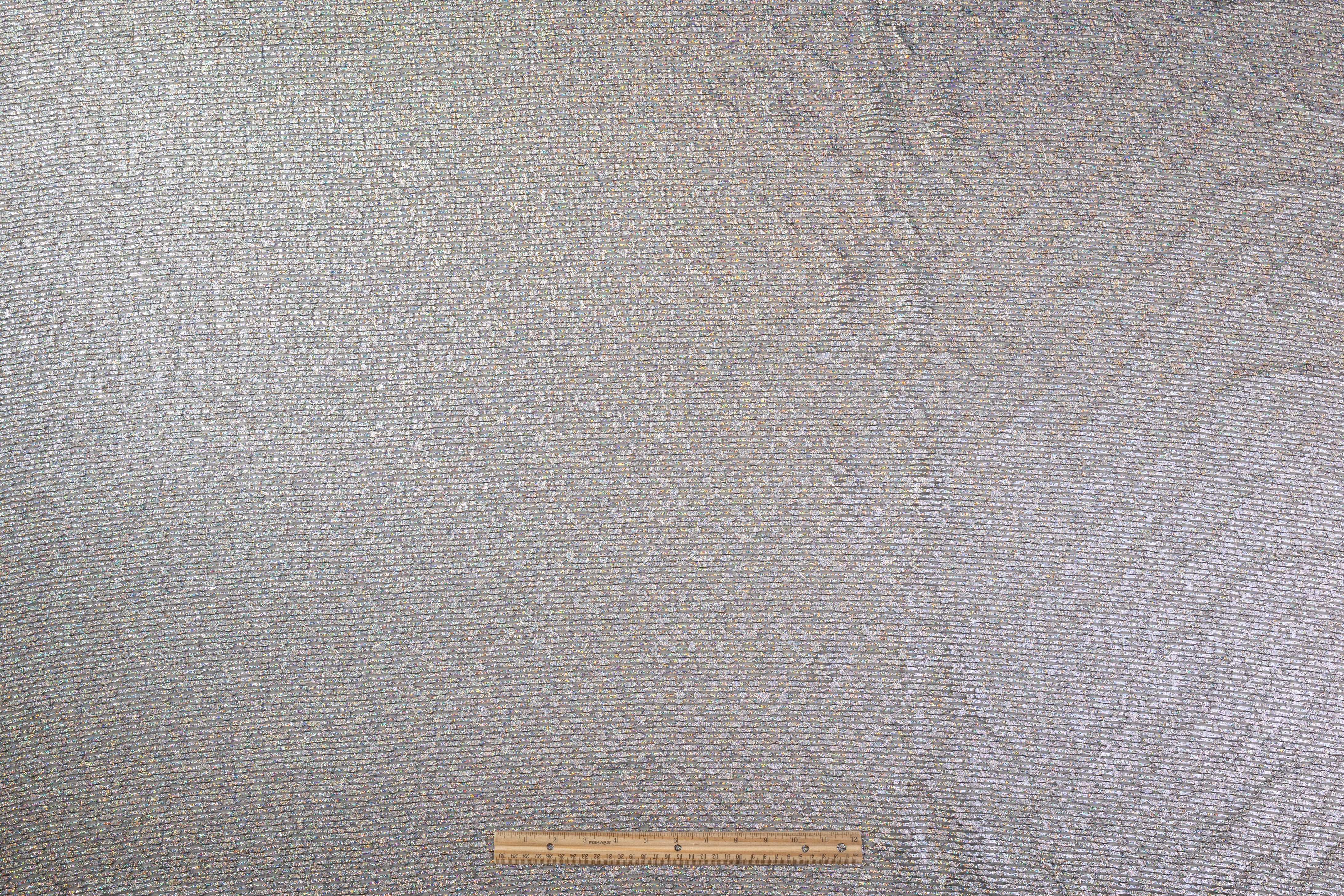 Iridescent Metallic Fil Coupé - Silver / Black