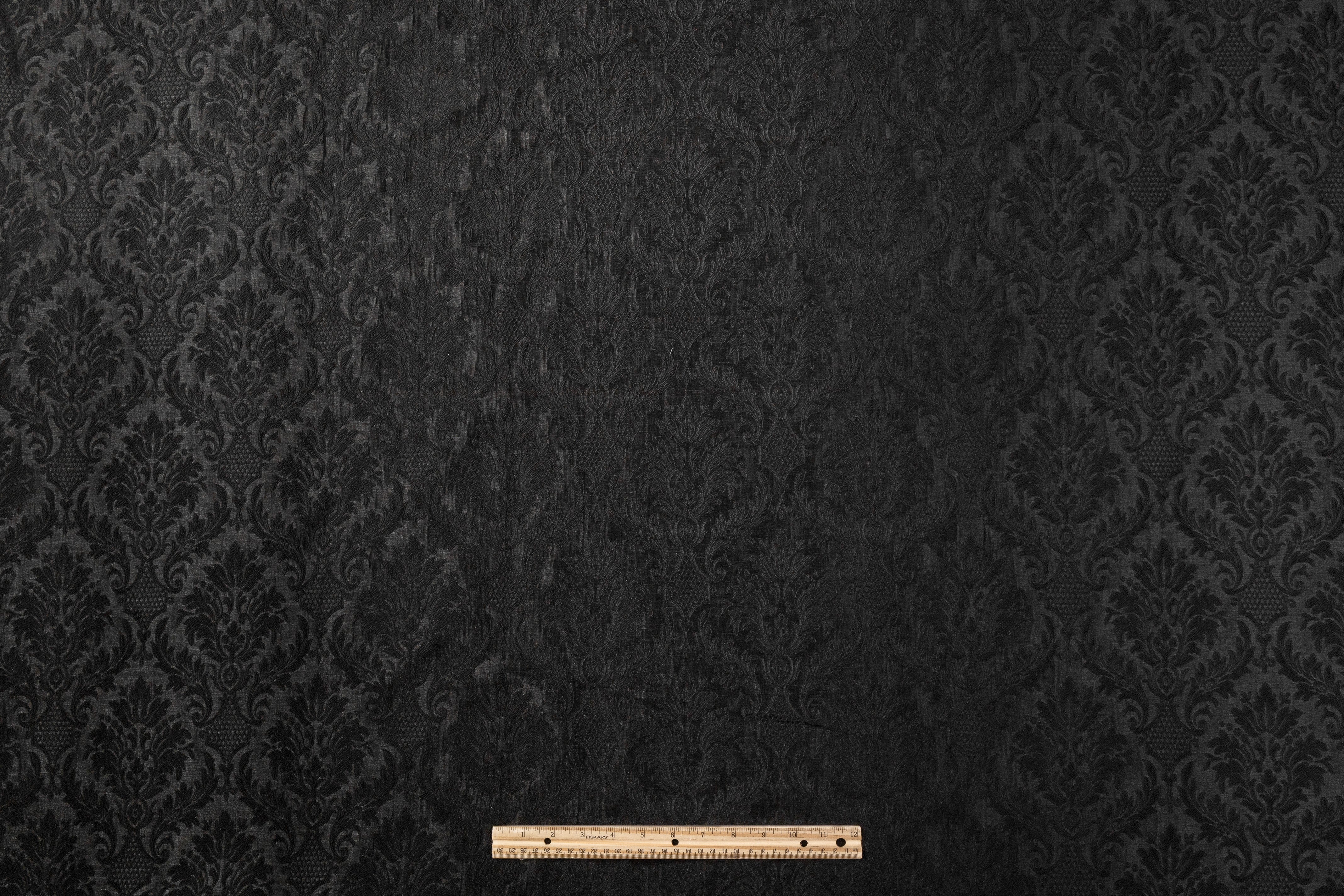 Damask Brocade - Black