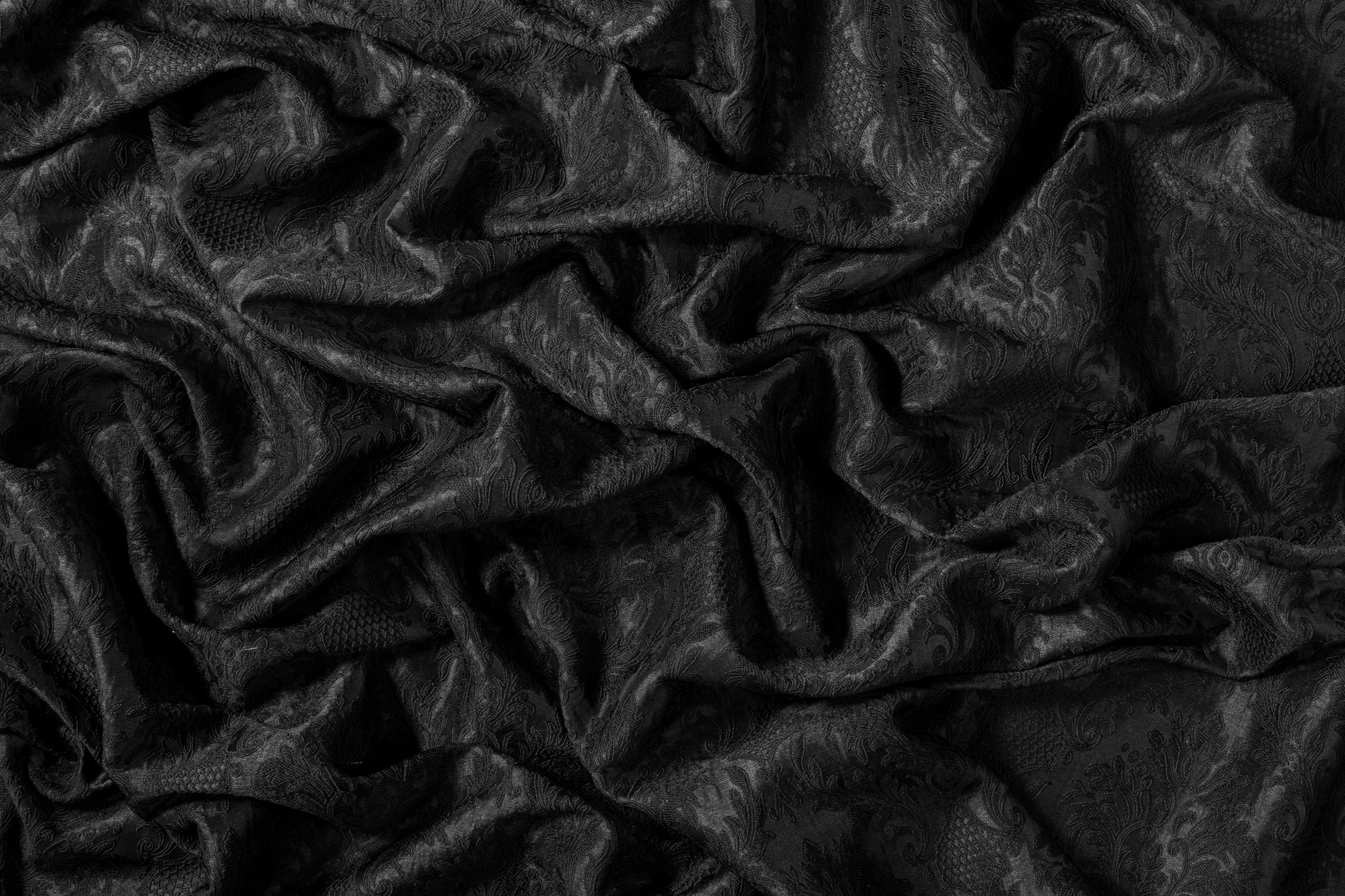 Damask Brocade - Black