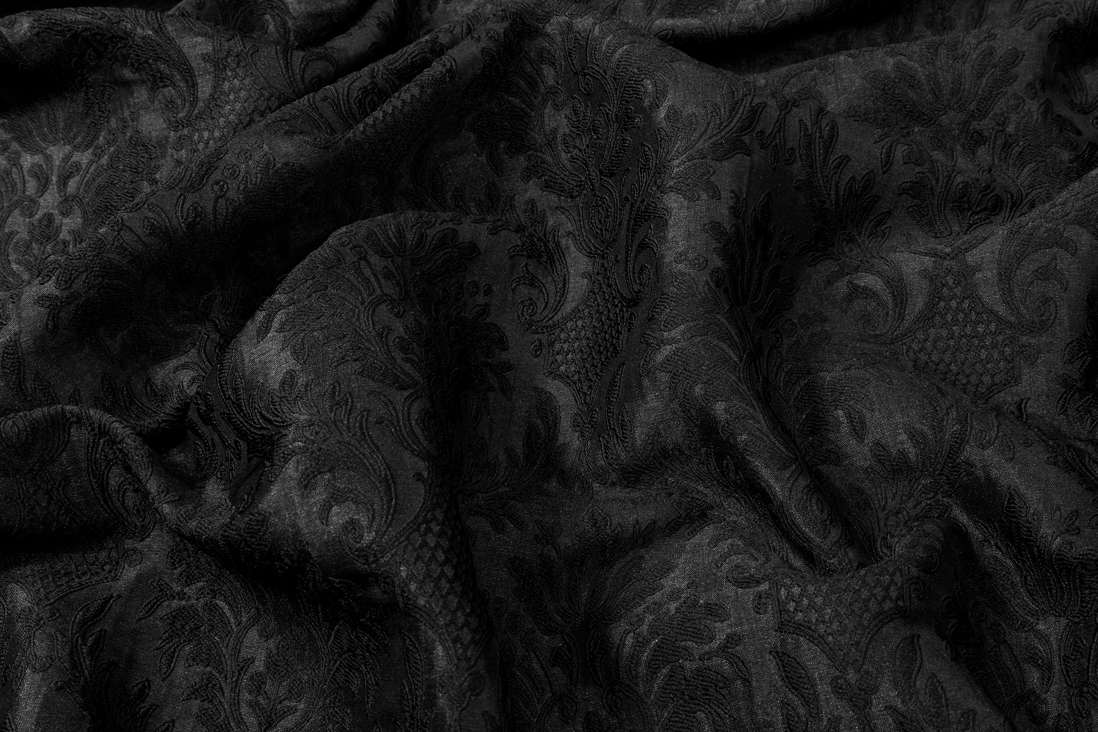 Damask Brocade - Black