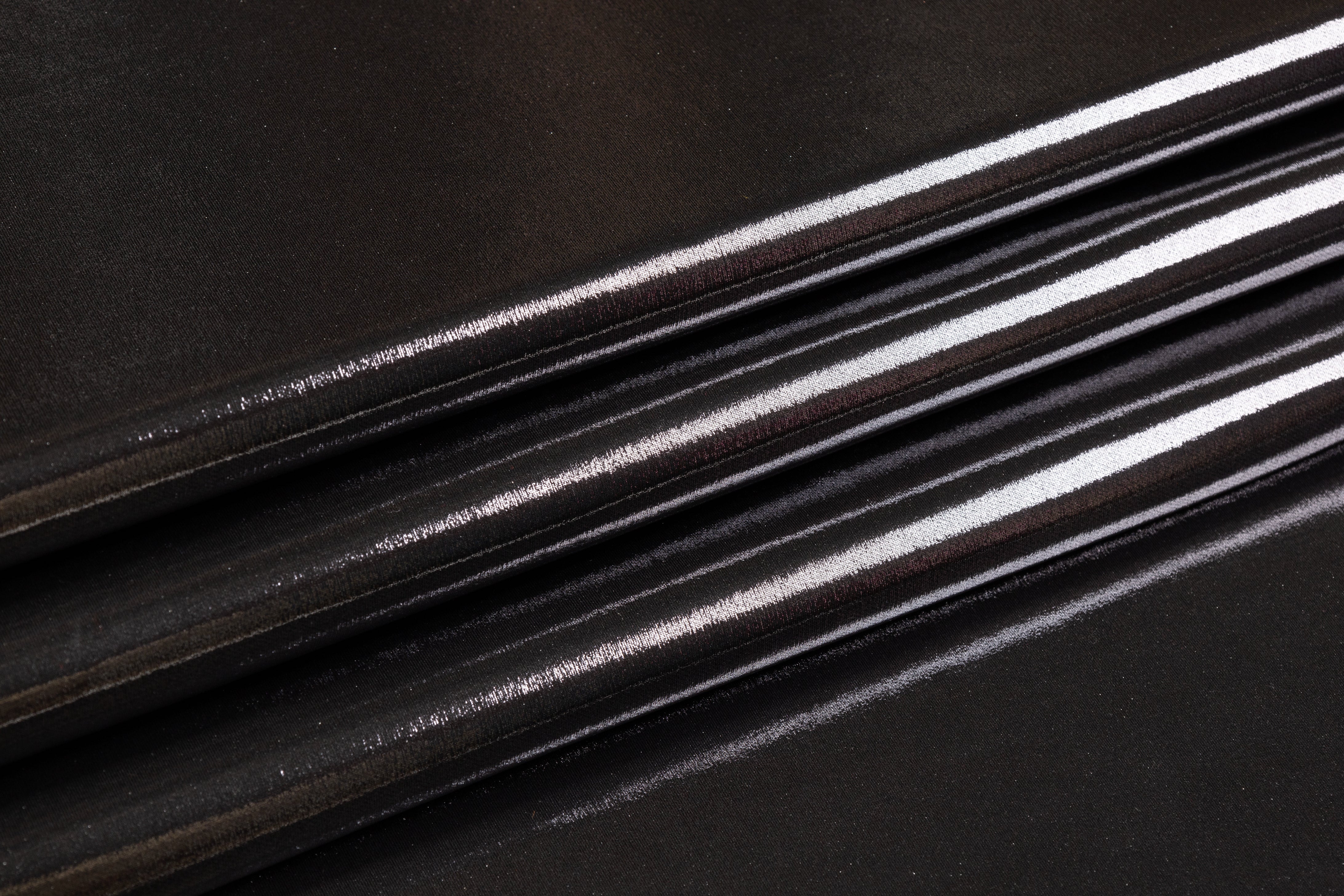 Laminated Italian Stretch Nylon Knit - Silver