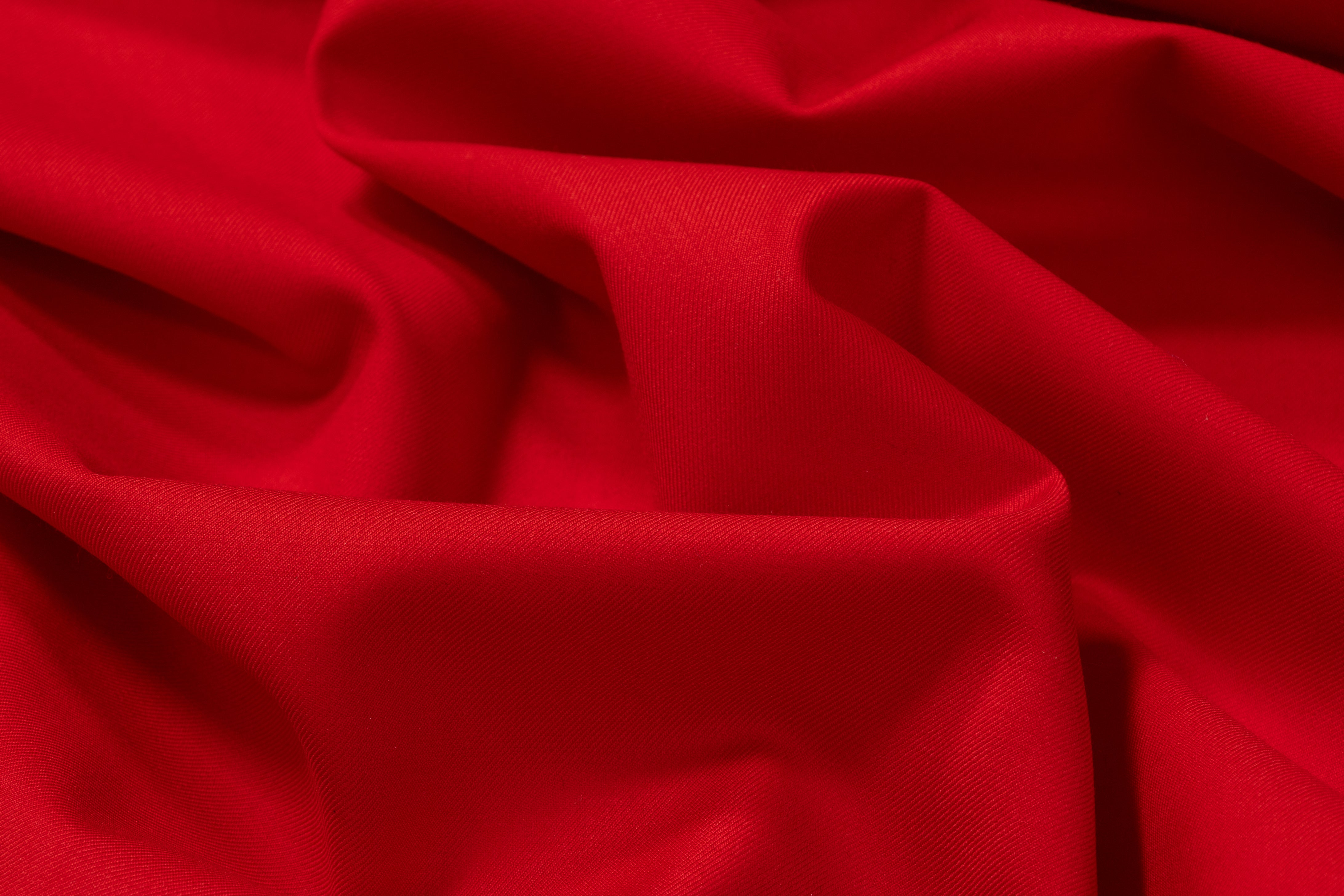 Cerruti - Super 150s Italian Wool Suiting - Red