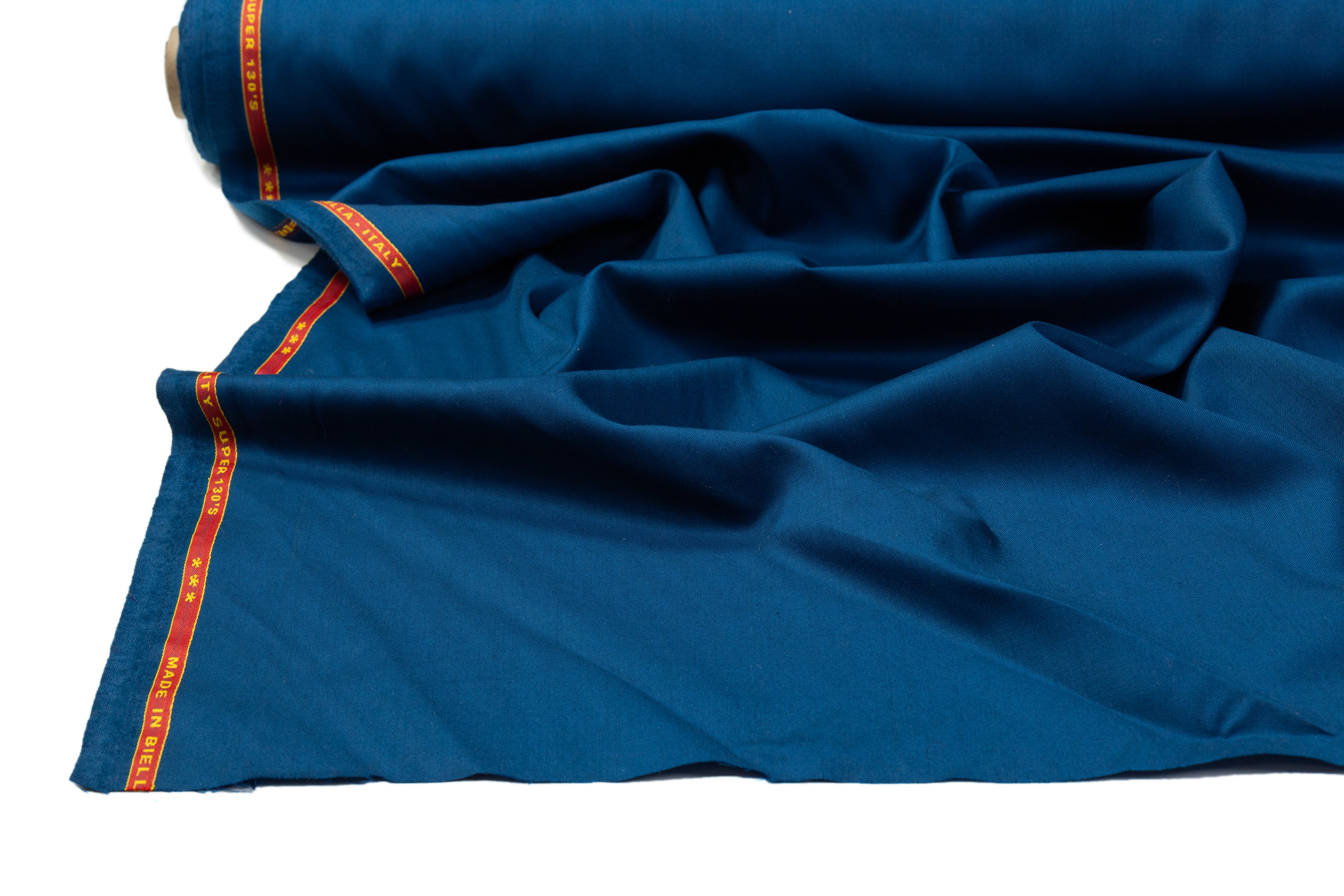 Super 130s Italian Wool Suiting - Blue