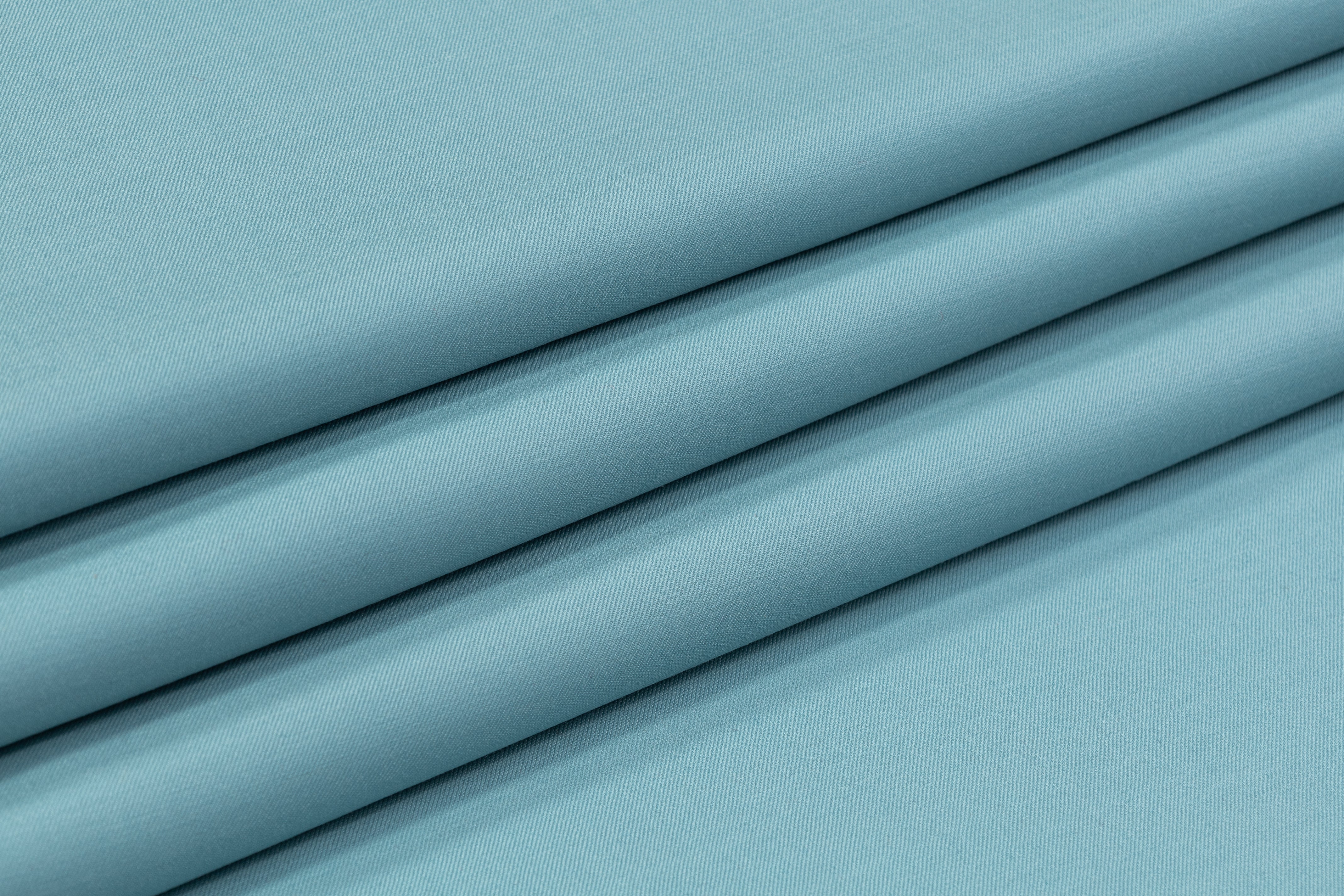 Piacenza - Italian Wool Silk Mohair Twill Suiting - Sea Mist Blue