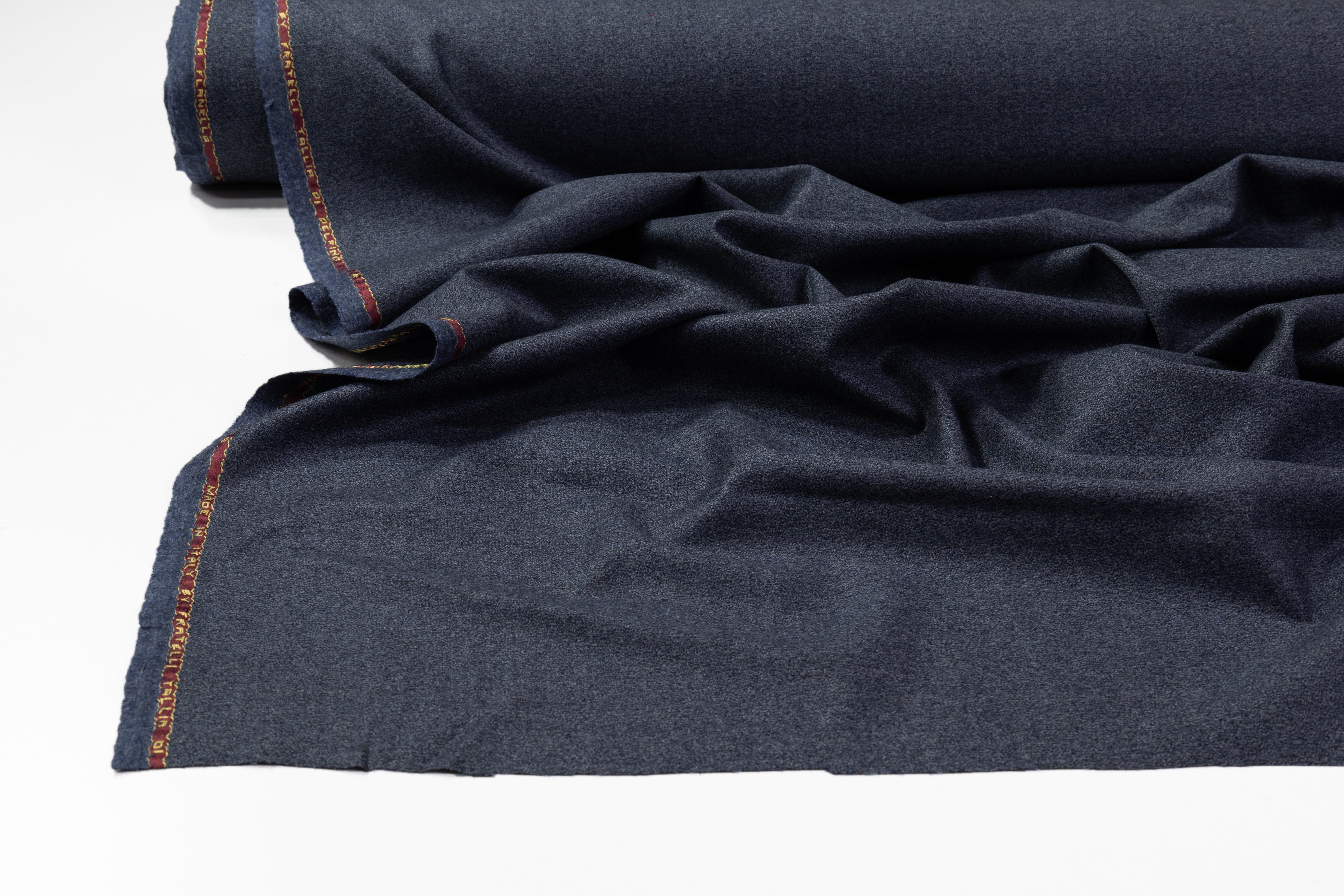 Tallia di Delfino - Super 130s Italian Wool Flannel - Slate Blue