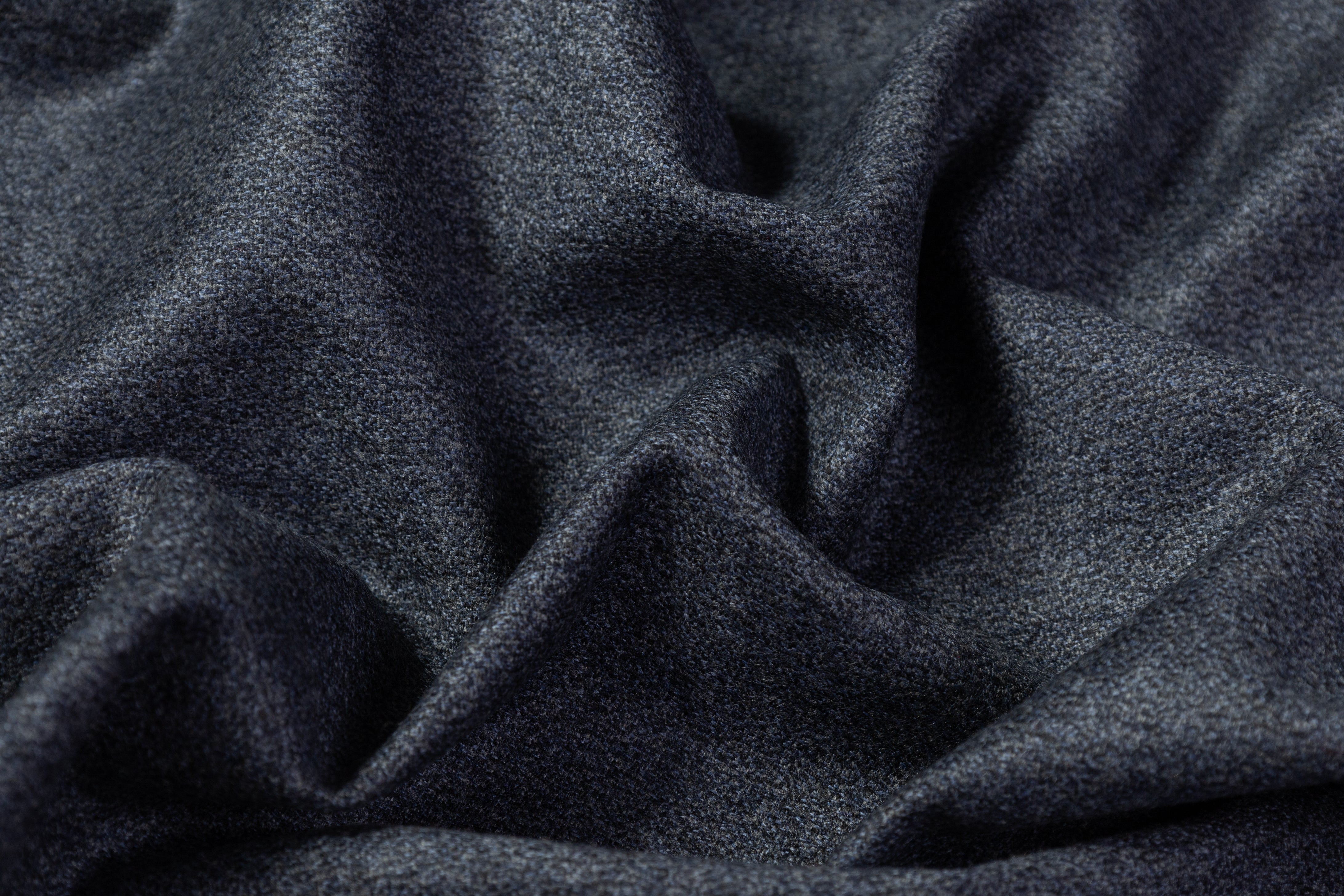 Tallia di Delfino - Super 130s Italian Wool Flannel - Slate Blue