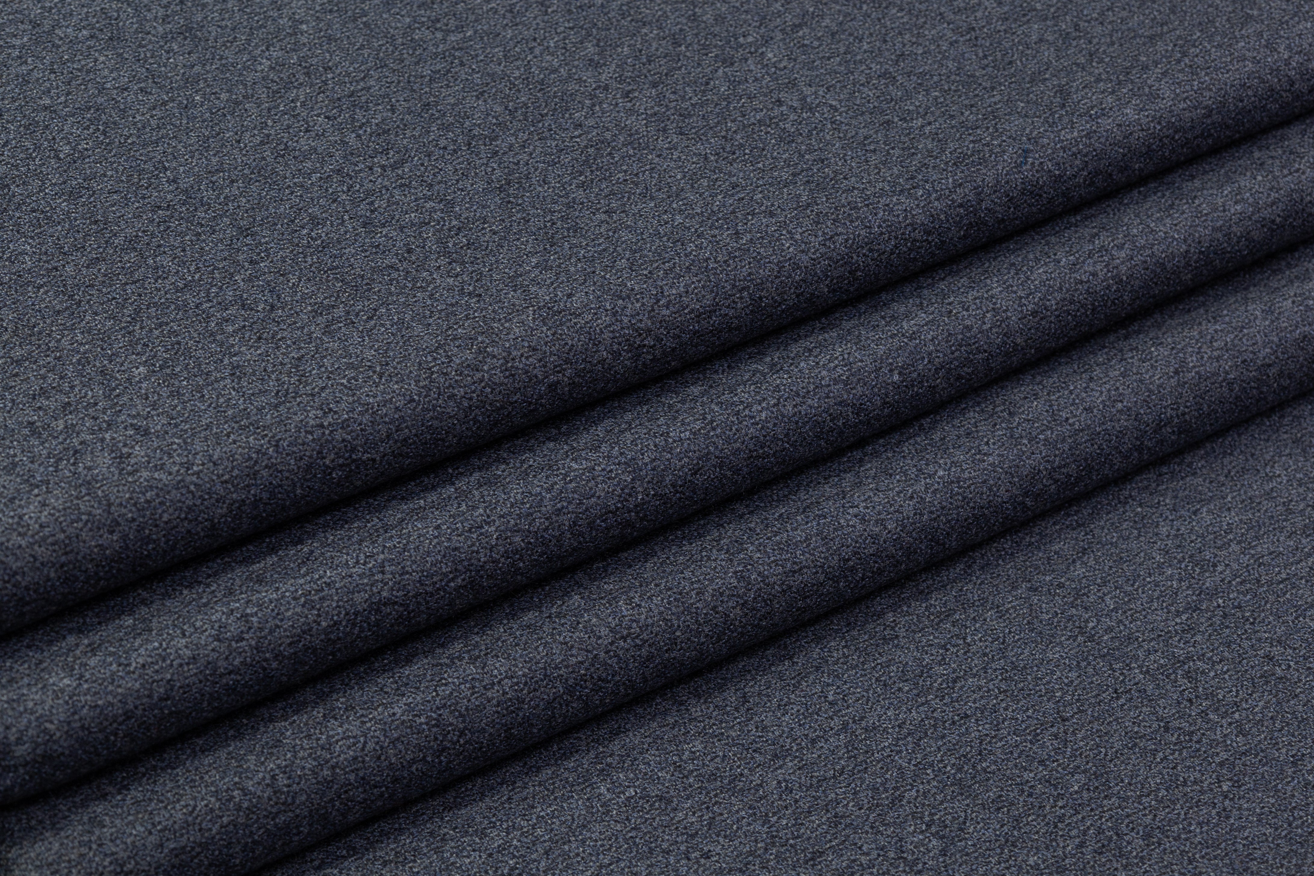 Tallia di Delfino - Super 130s Italian Wool Flannel - Slate Blue