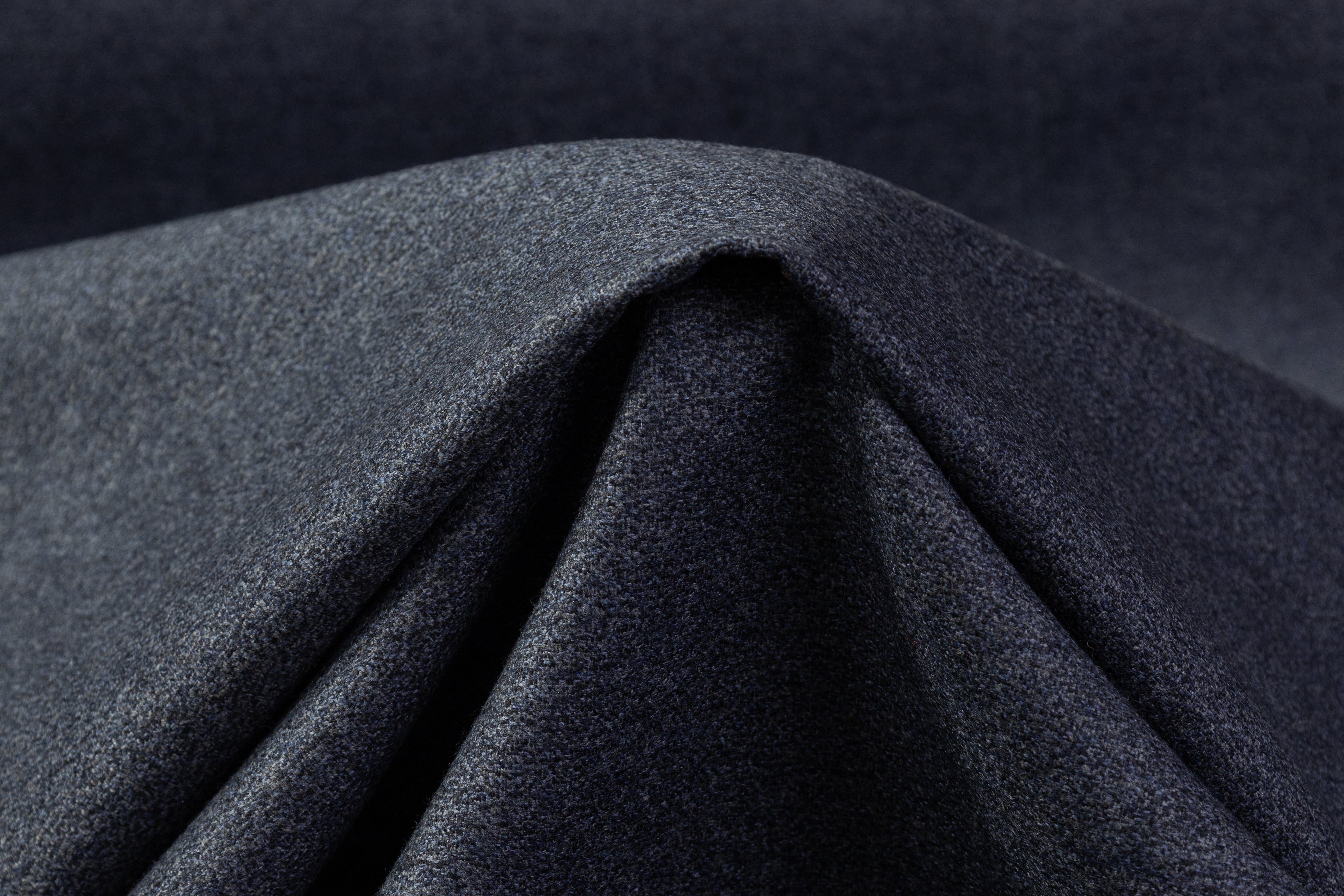 Tallia di Delfino - Super 130s Italian Wool Flannel - Slate Blue