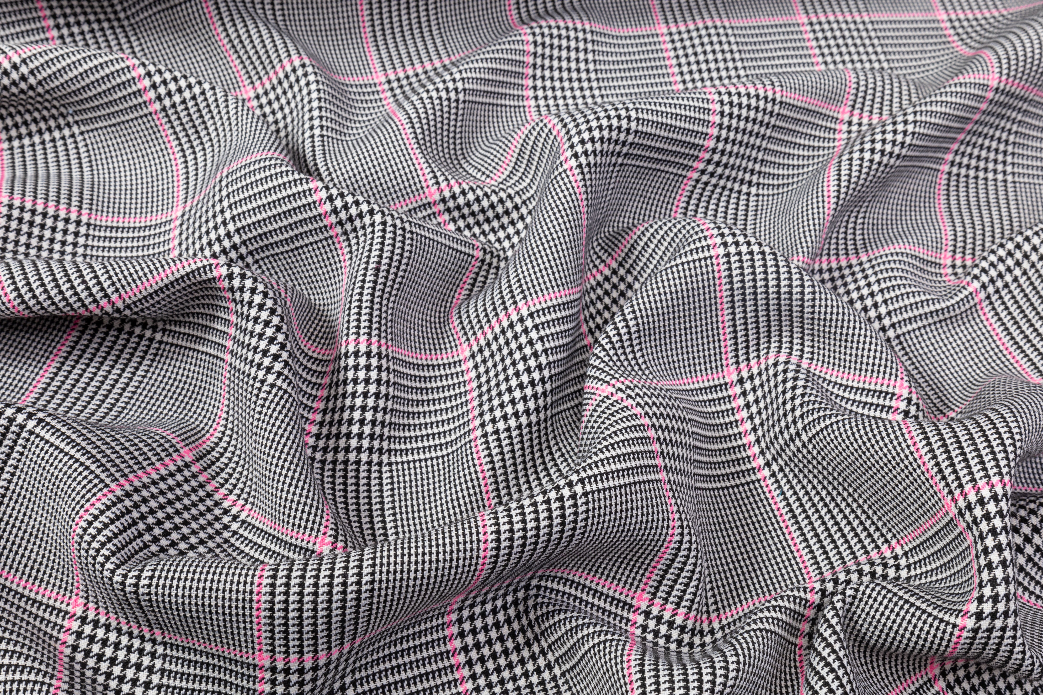 Double Faced Poly Acetate Coating - Black / White / Pink