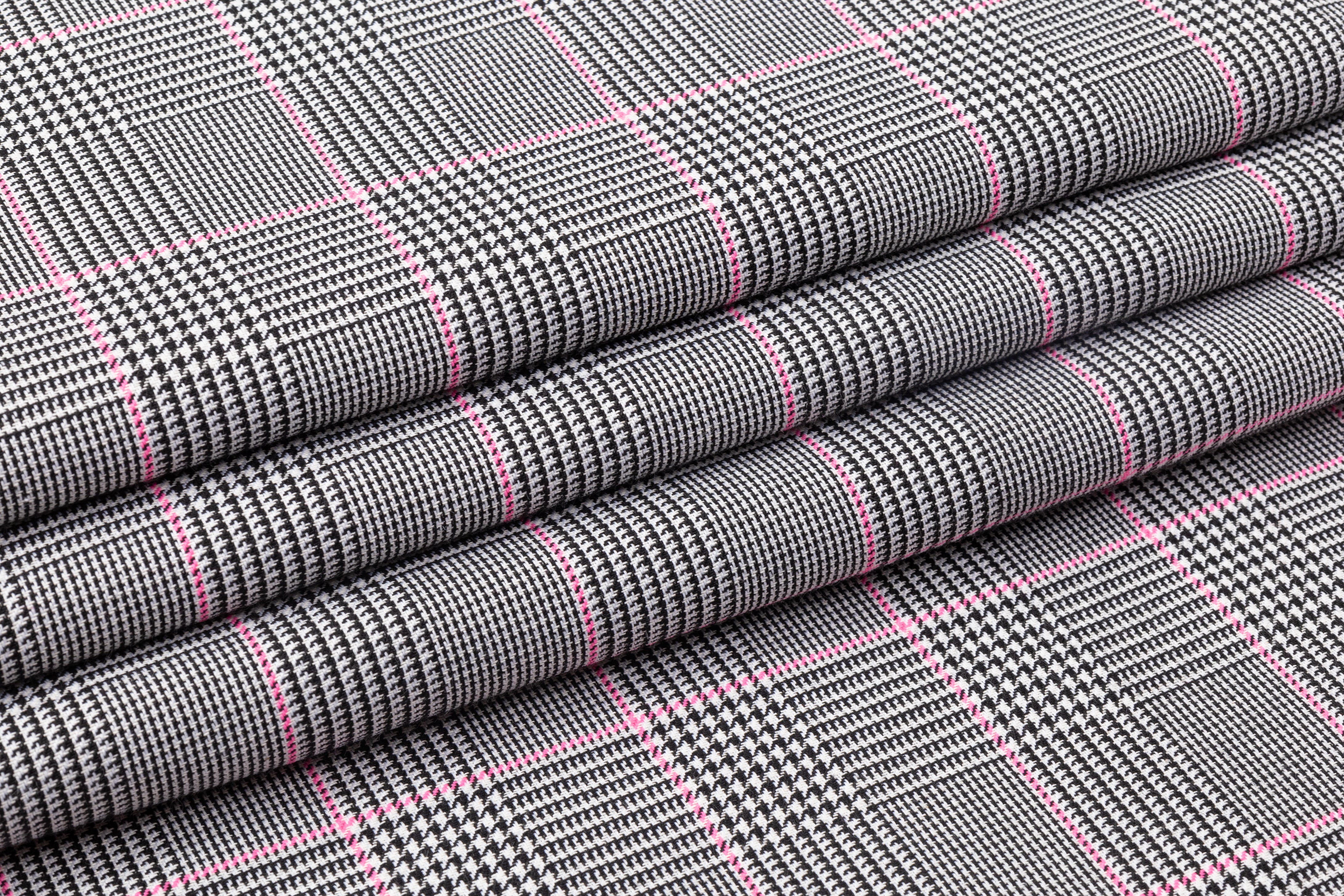 Double Faced Poly Acetate Coating - Black / White / Pink