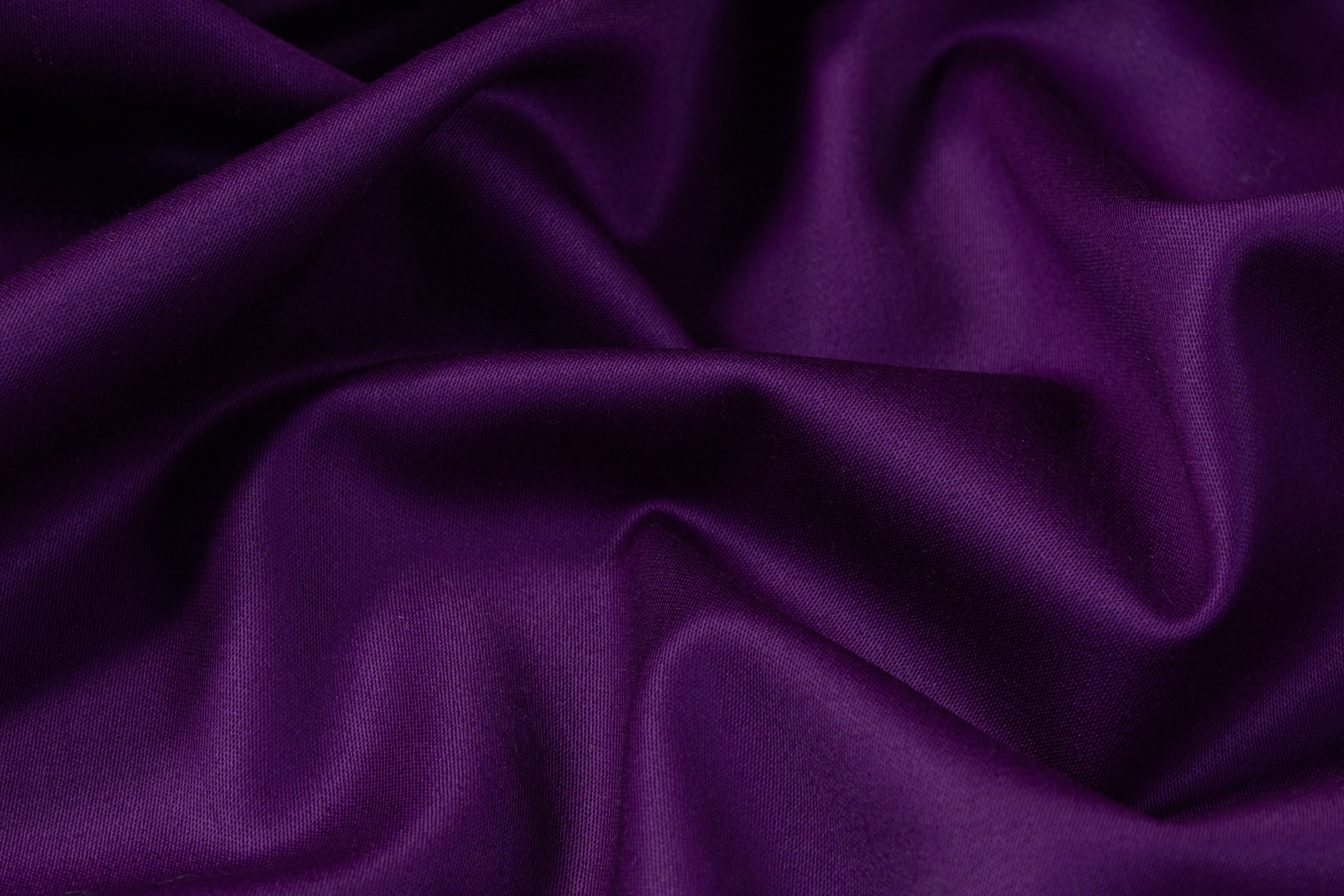 Italian Satin Faille Stretch Wool Suiting - Purple