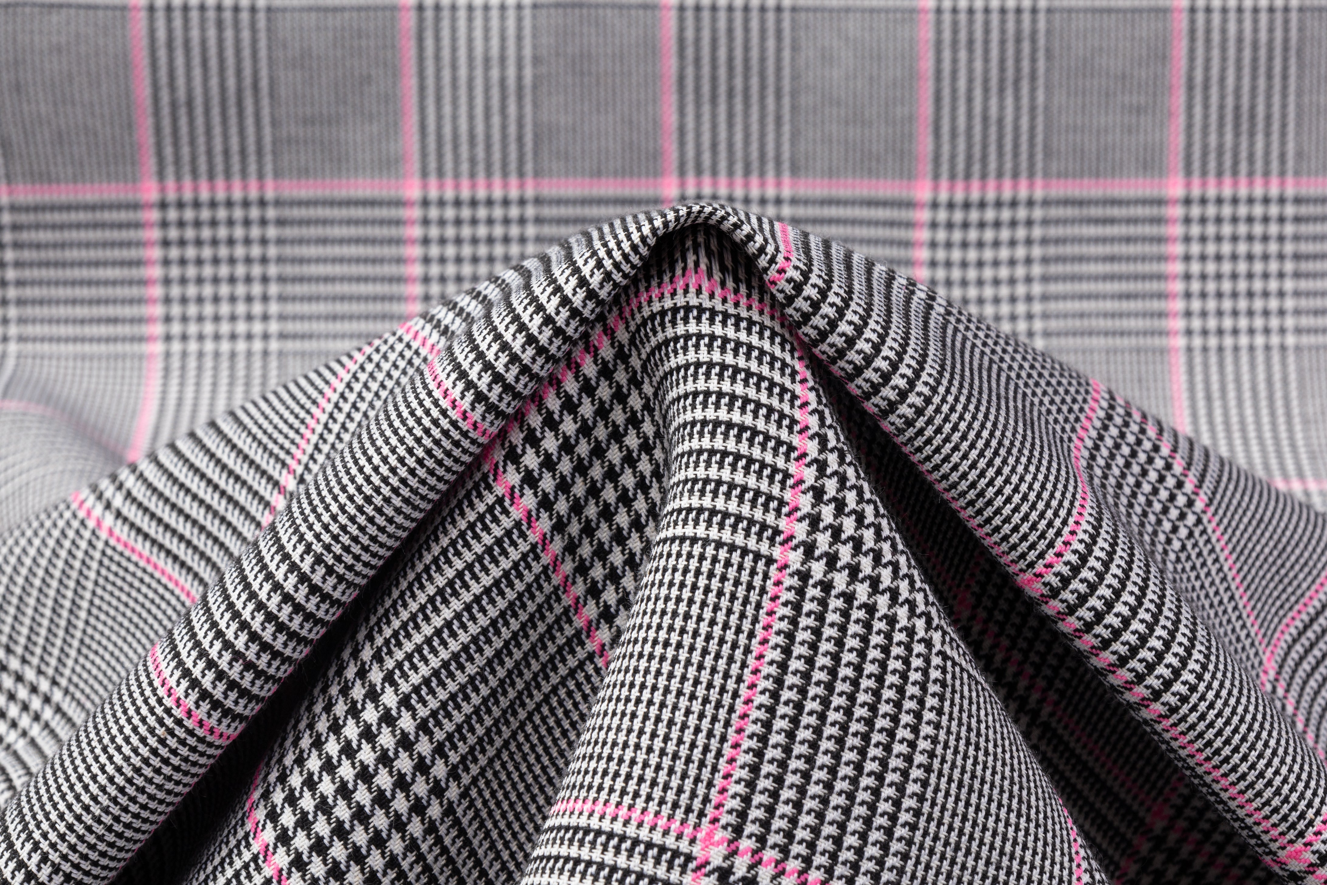 Double Faced Poly Acetate Coating - Black / White / Pink