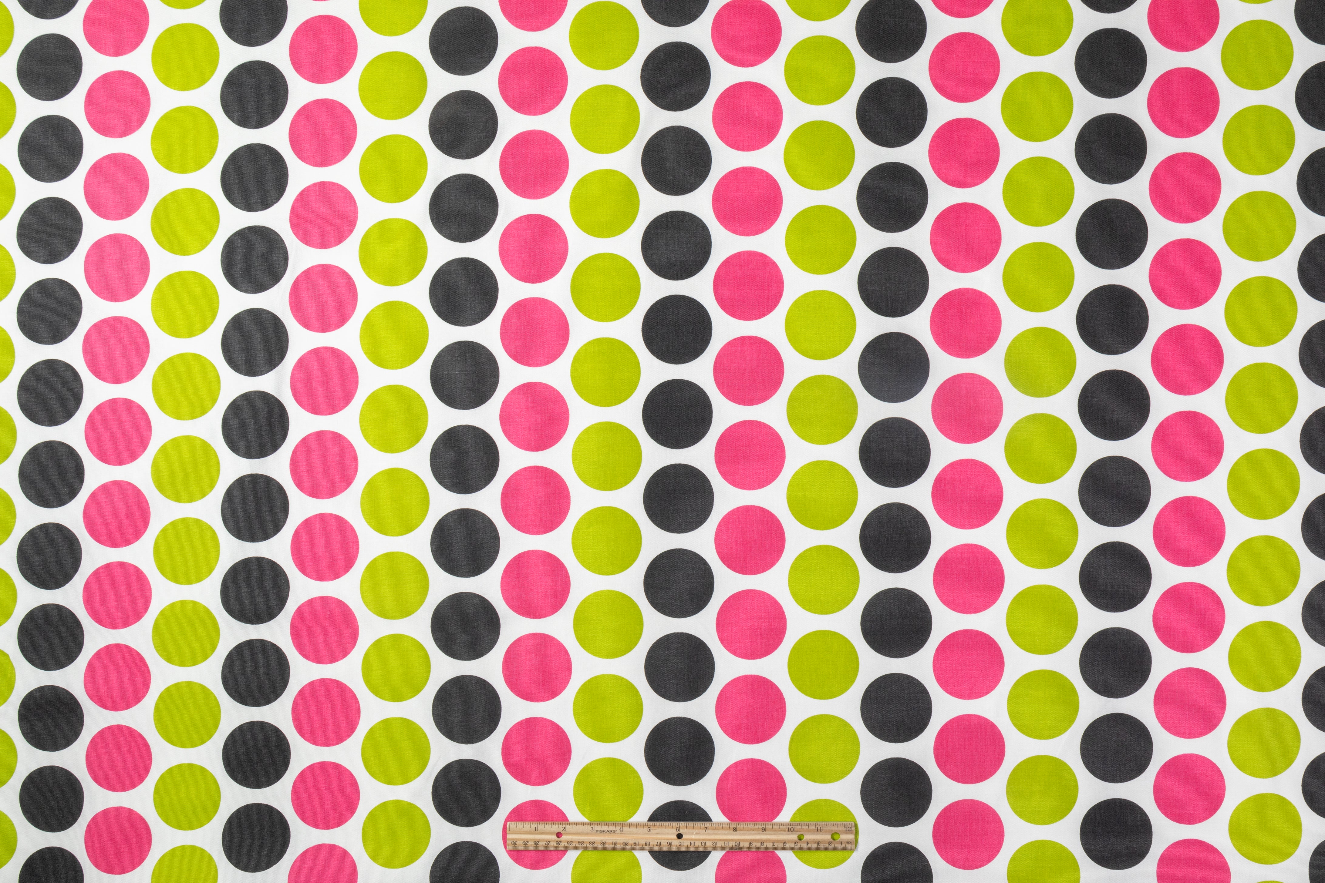 Polka Dot Cotton Canvas - Multicolor