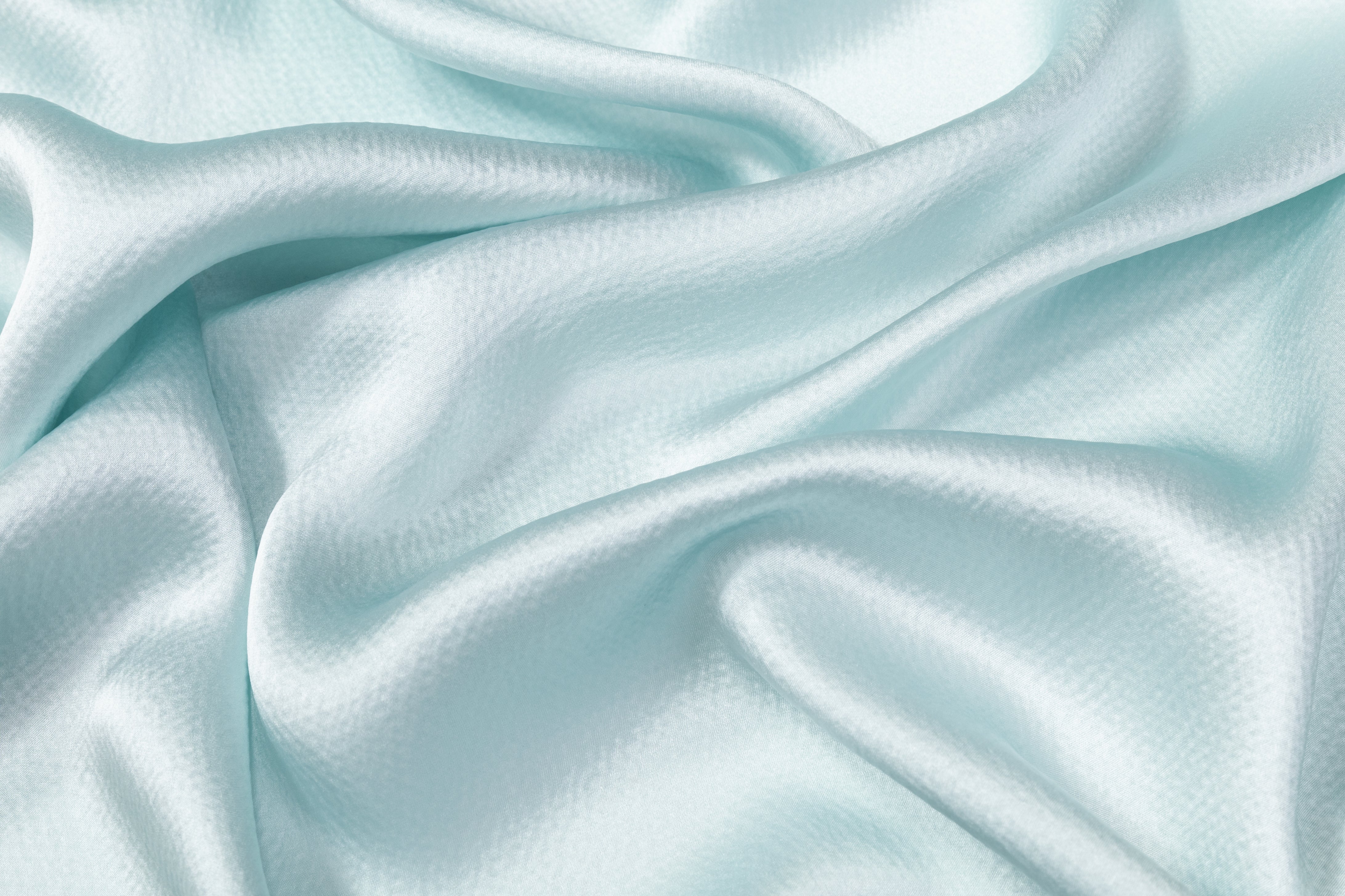 Hammered Silk Charmeuse - Light Blue