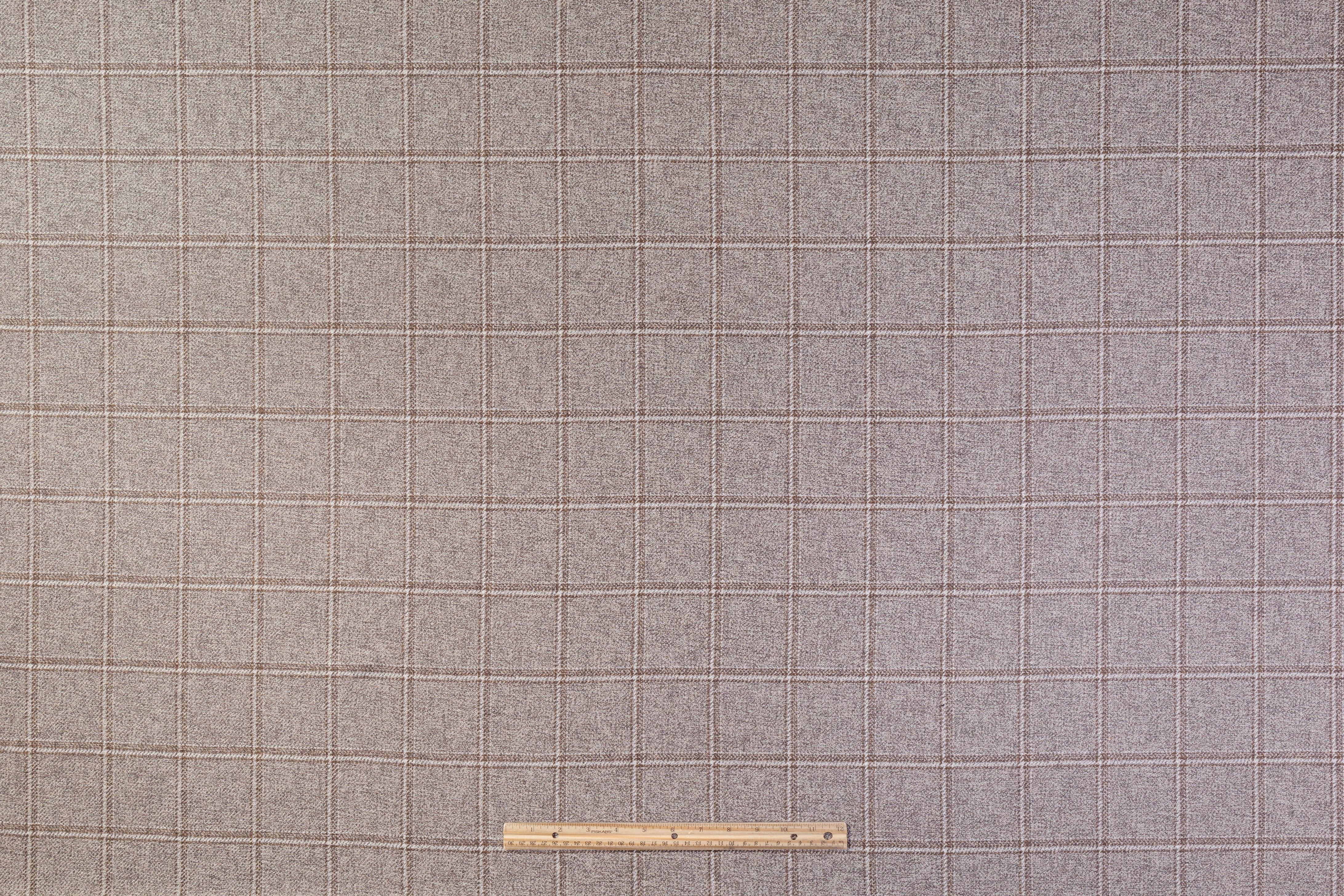 Loro Piana - Checked Italian Pure Cashmere Suiting - Taupe