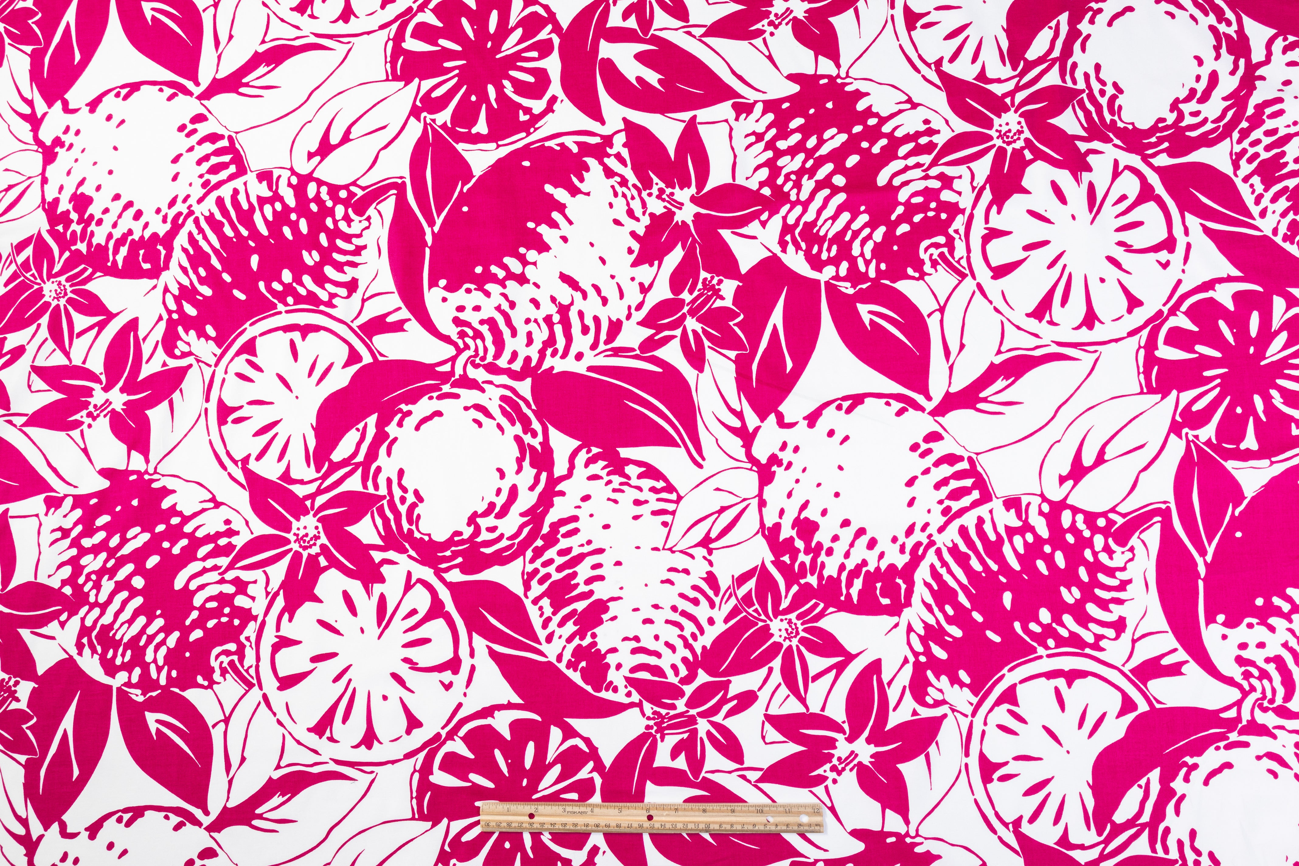 Emanuel Ungaro - Floral Italian Cotton - Magenta / White