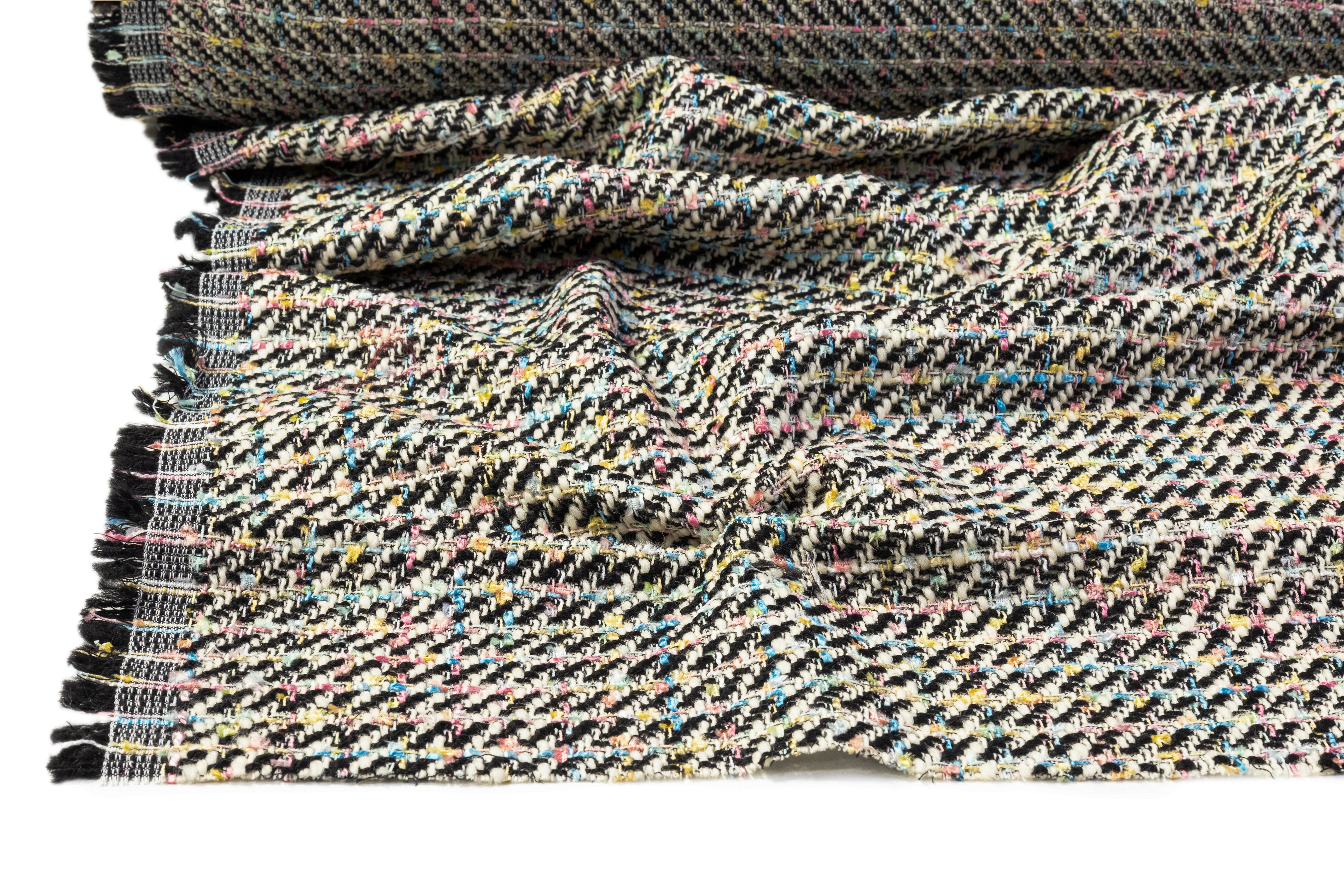 Italian Wool Blend Tweed - Multicolor