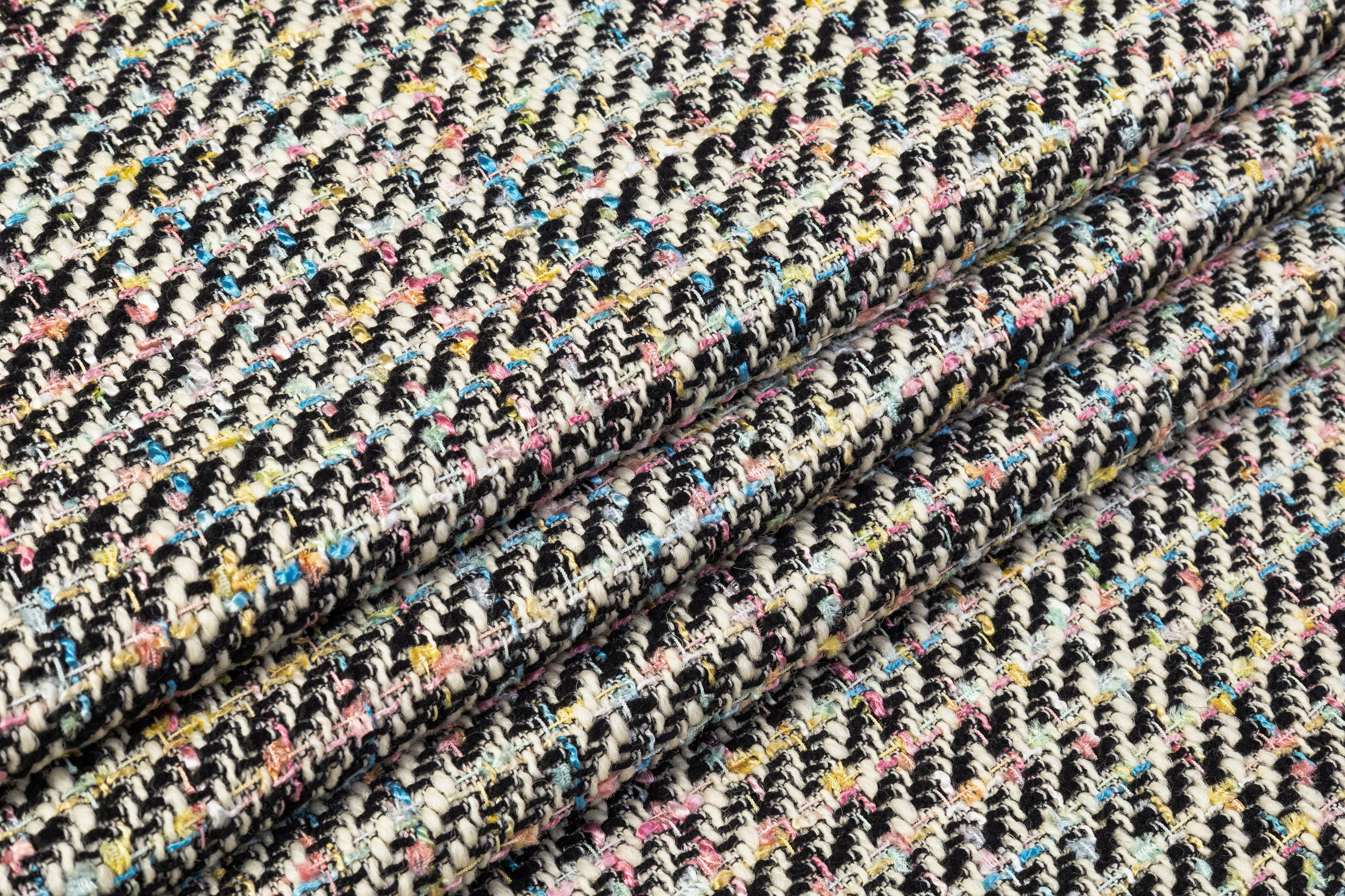 Italian Wool Blend Tweed - Multicolor