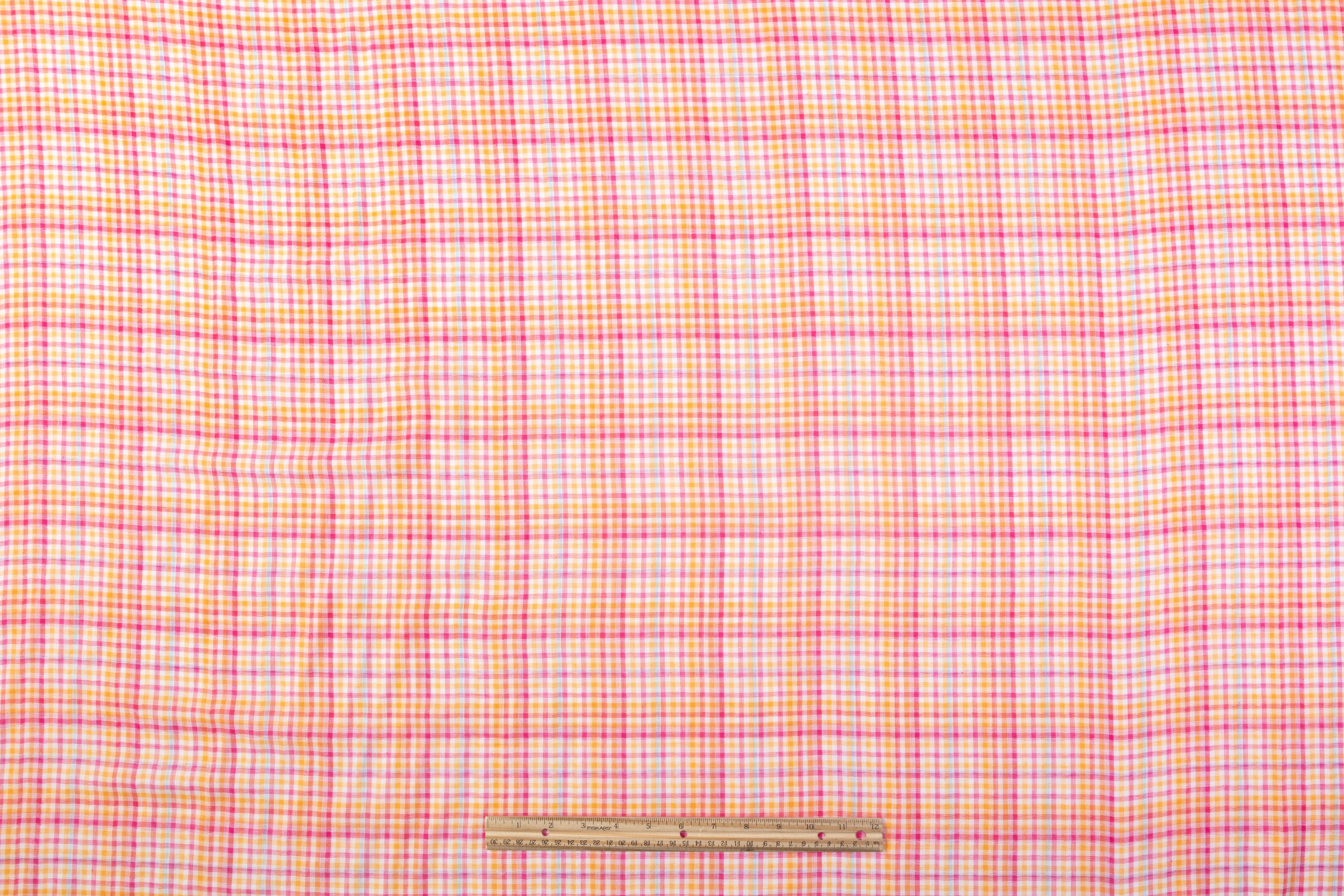 Printed Double Cotton Gauze - Pink / Purple / Orange