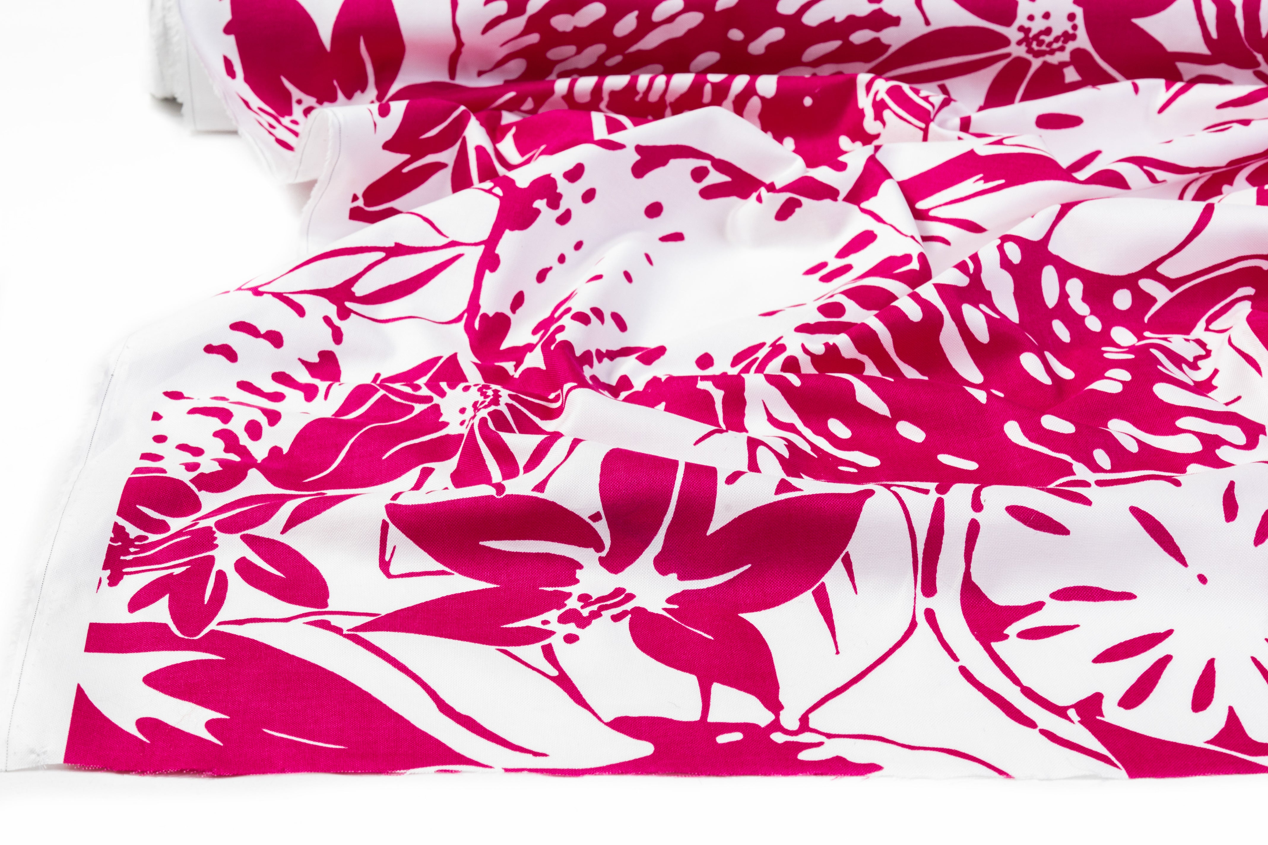 Emanuel Ungaro - Floral Italian Cotton - Magenta / White