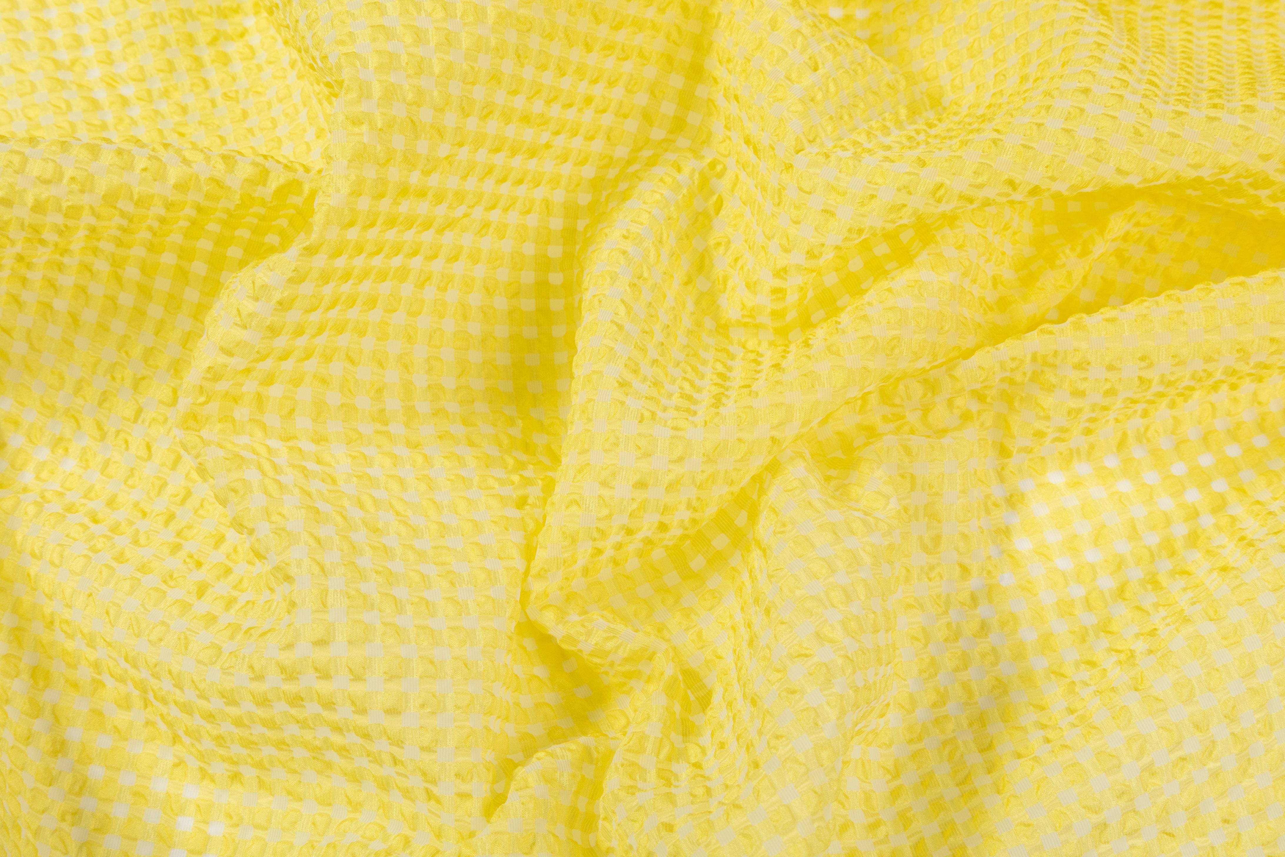 Silk Seersucker - Yellow