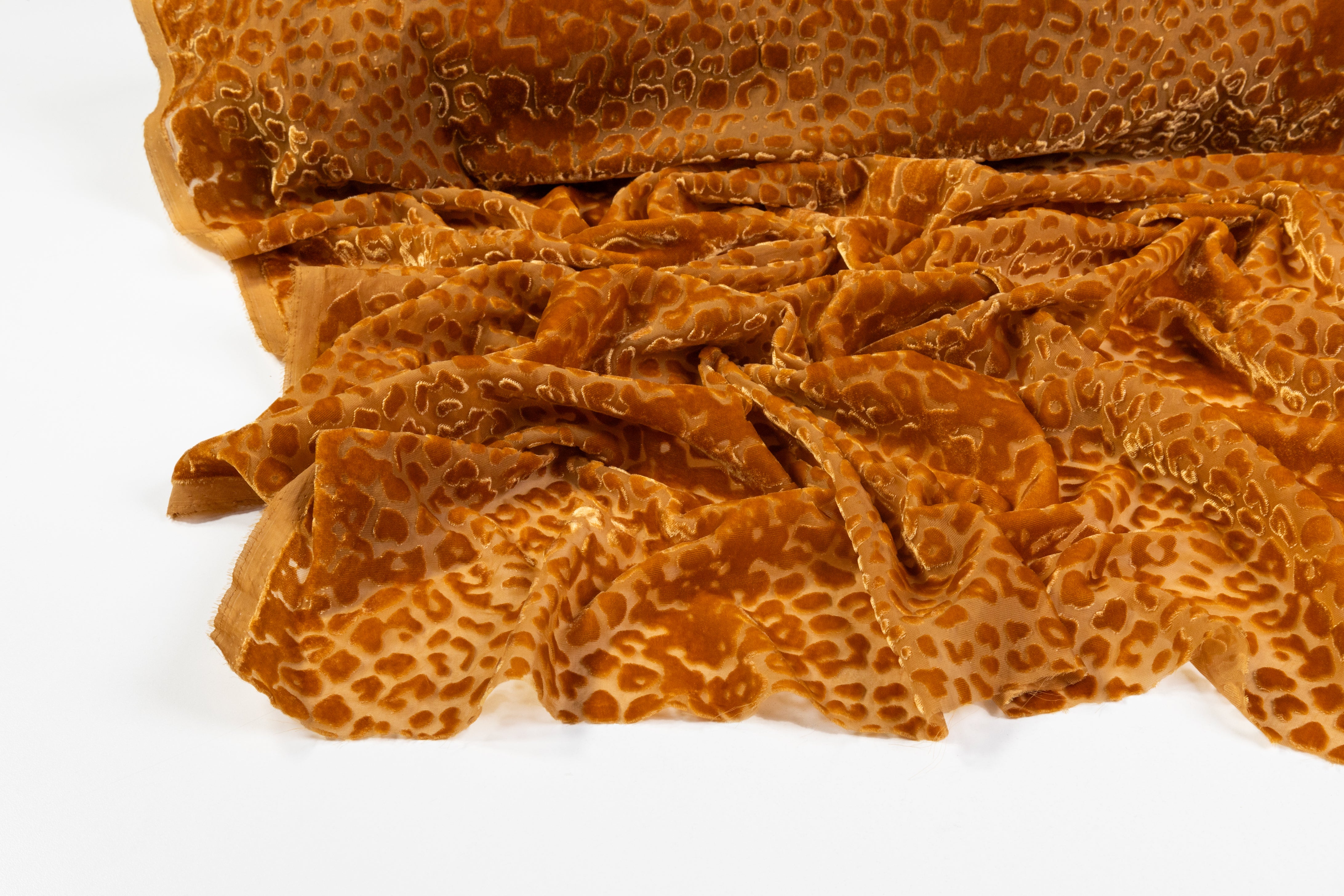 Cheetah Velvet Burnout - Copper