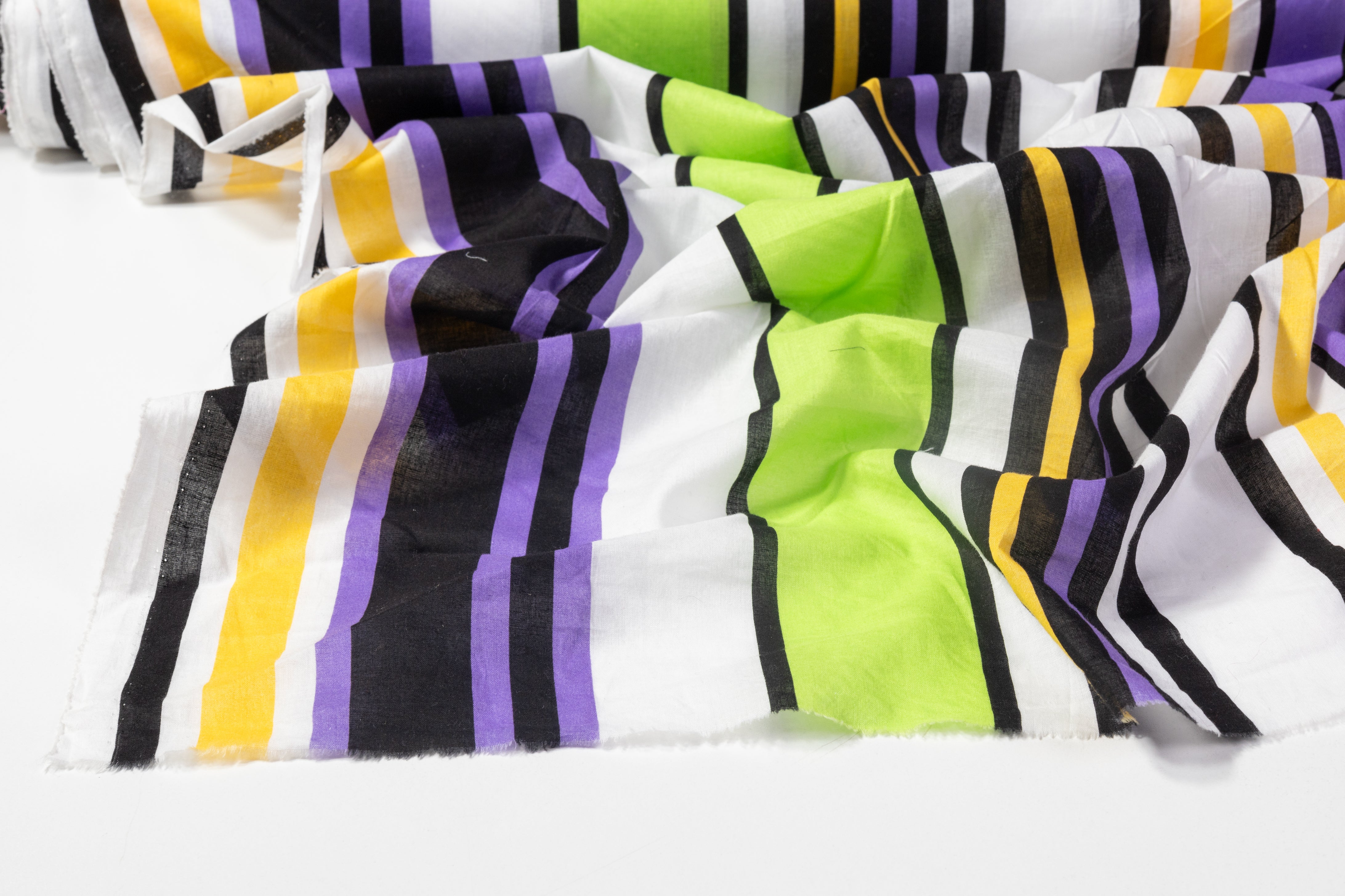 Striped Cotton Lawn - Multicolor