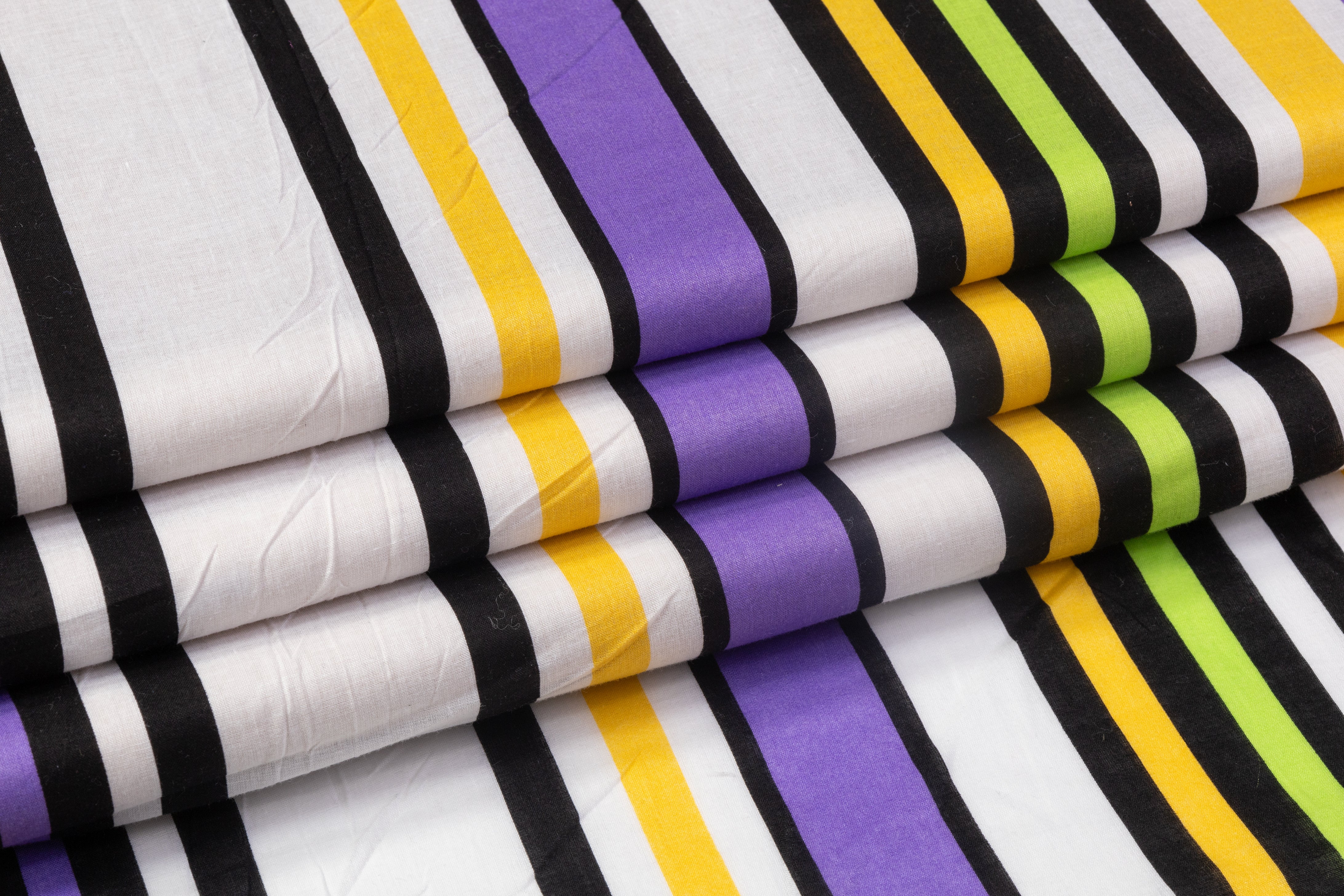 Striped Cotton Lawn - Multicolor