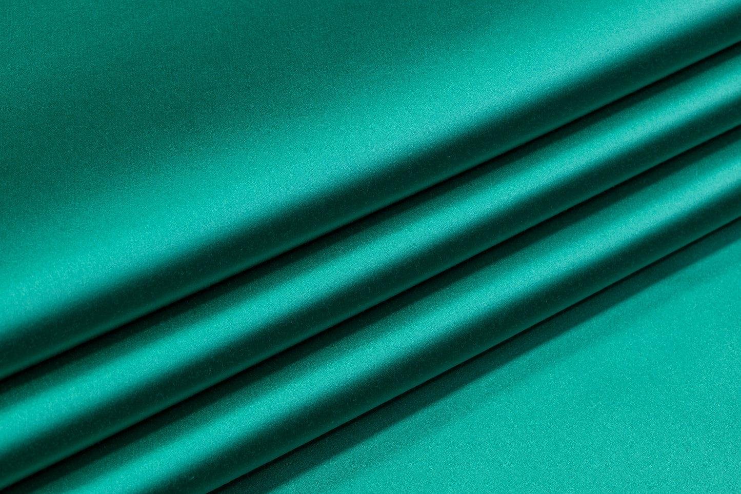 Italian Cotton Backed Silk Viscose Satin - Jade Green