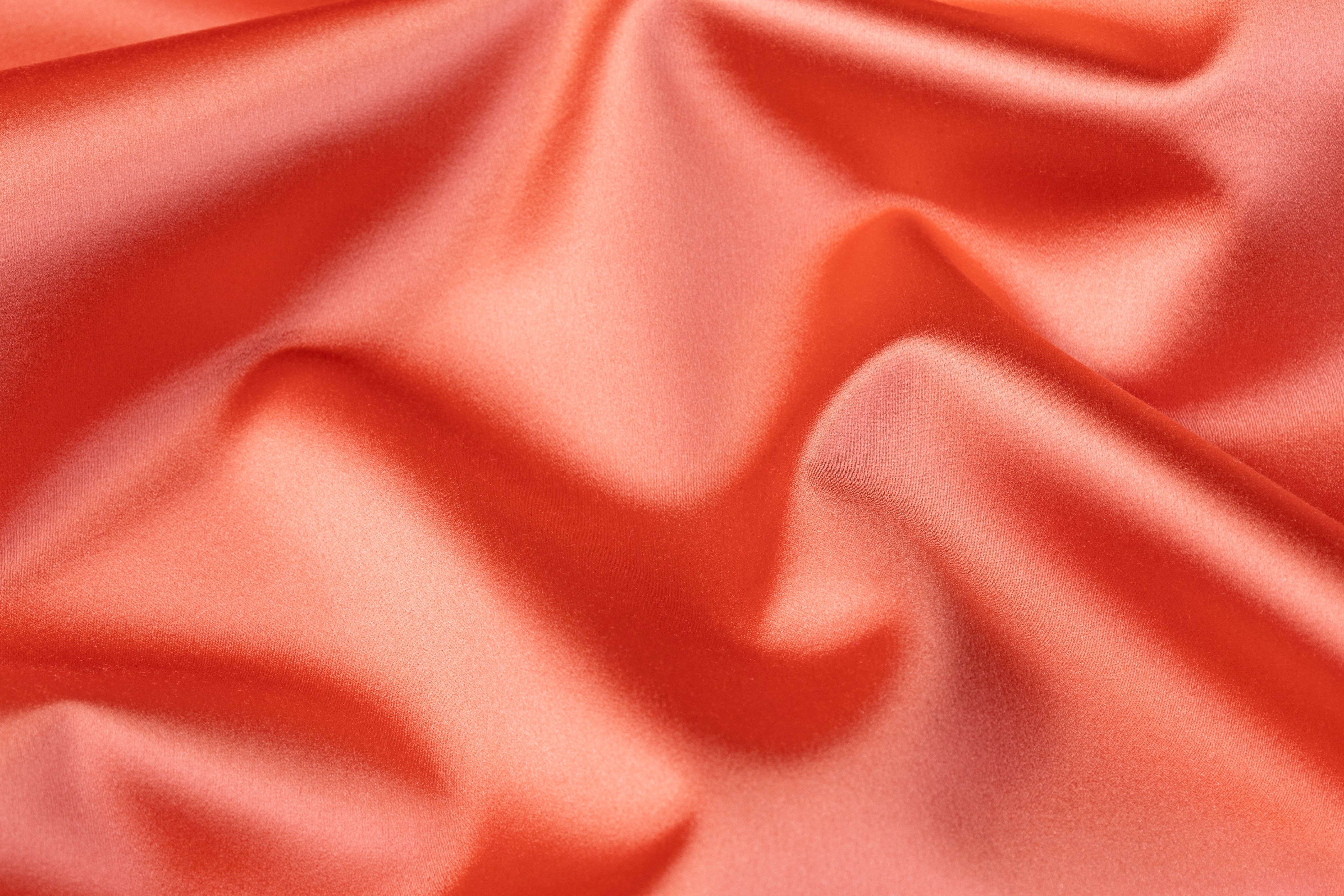 Italian Cotton Backed Silk Viscose Satin - Coral Pink