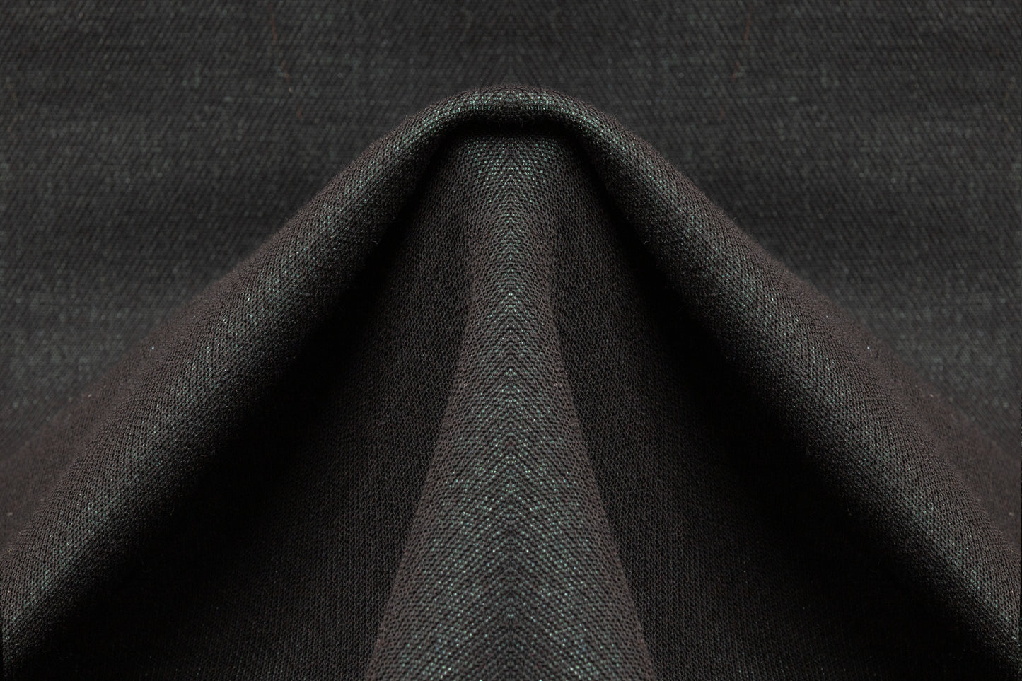 Metallic Wool Blend Tweed - Black / Teal Green