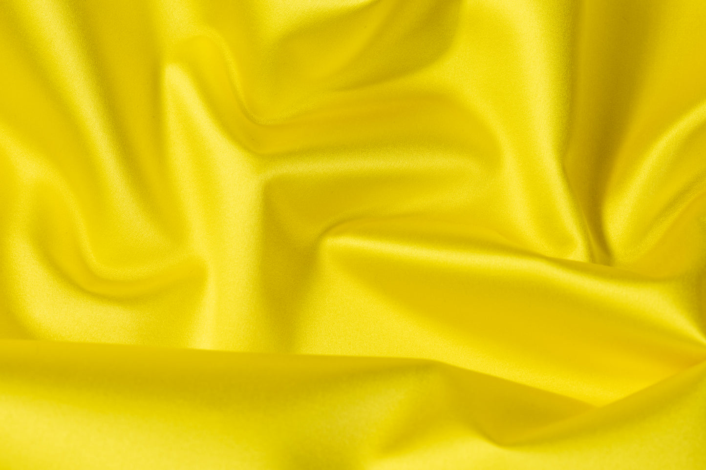 Italian Cotton Backed Silk Viscose Satin - Yellow