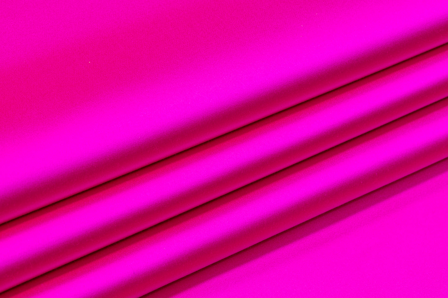 Italian Cotton Backed Silk Viscose Satin - Magenta