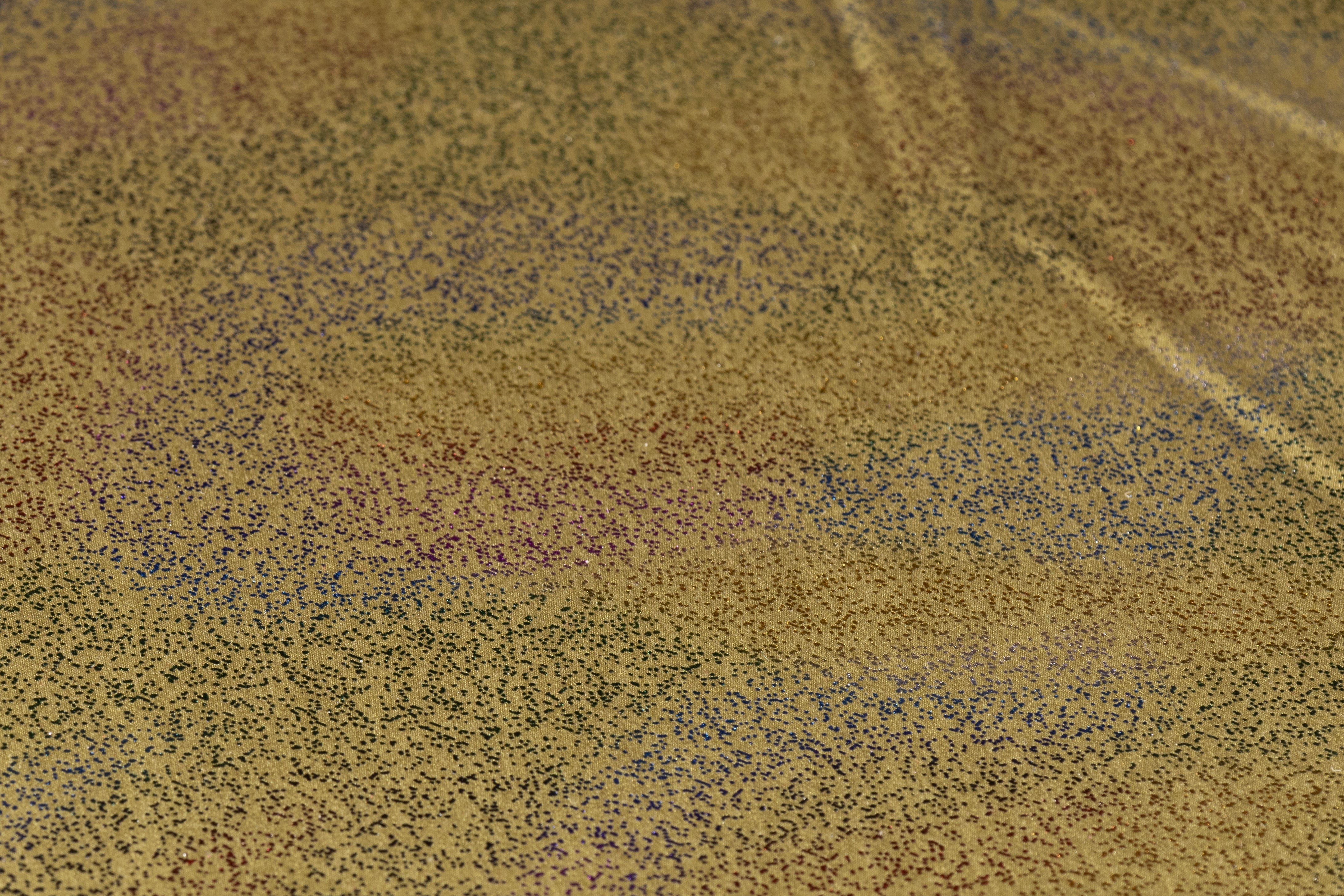 Abstract Laminated Italian Silk Charmeuse - Brass / Multicolor