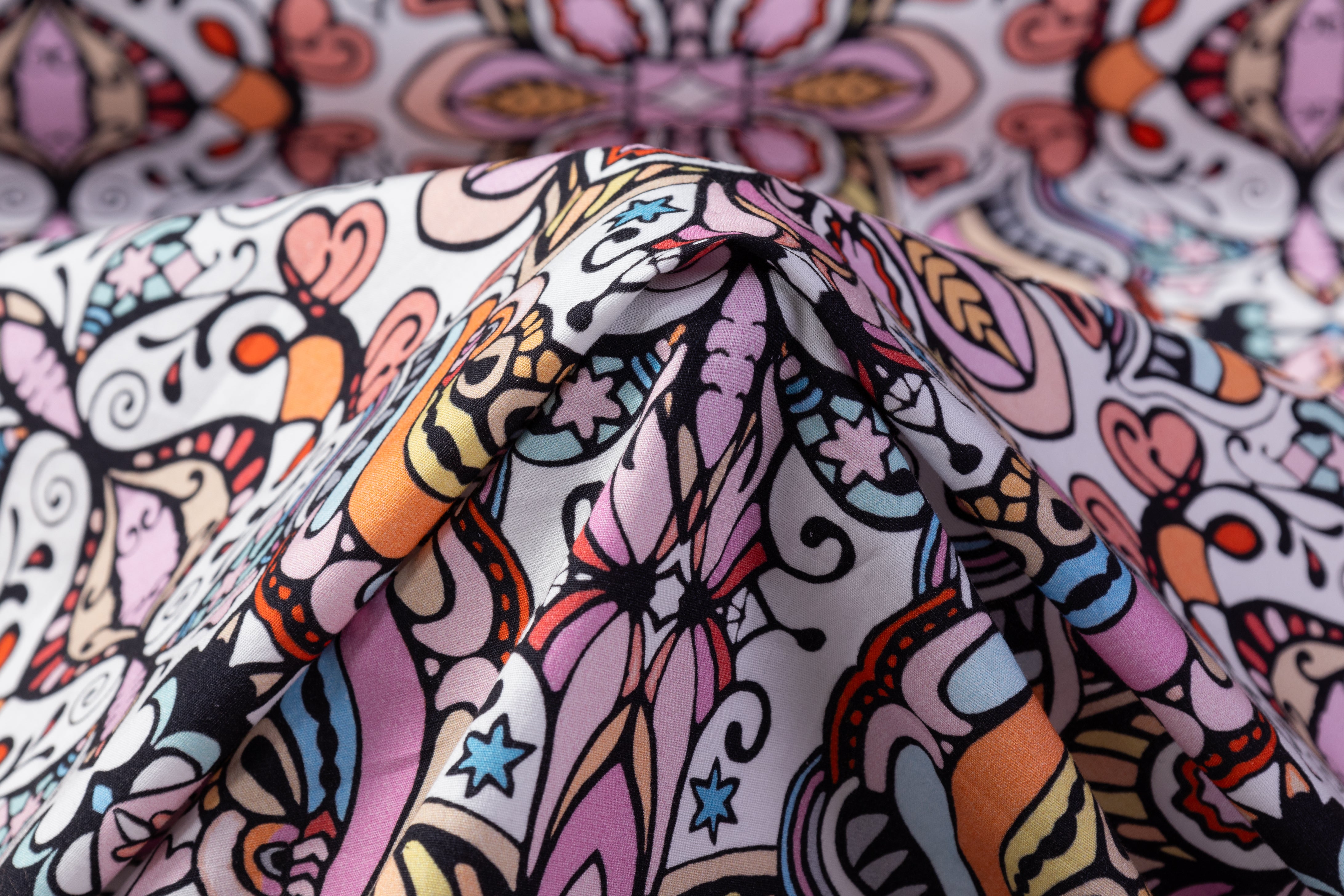 Floral Printed Italian Cotton - Multicolor